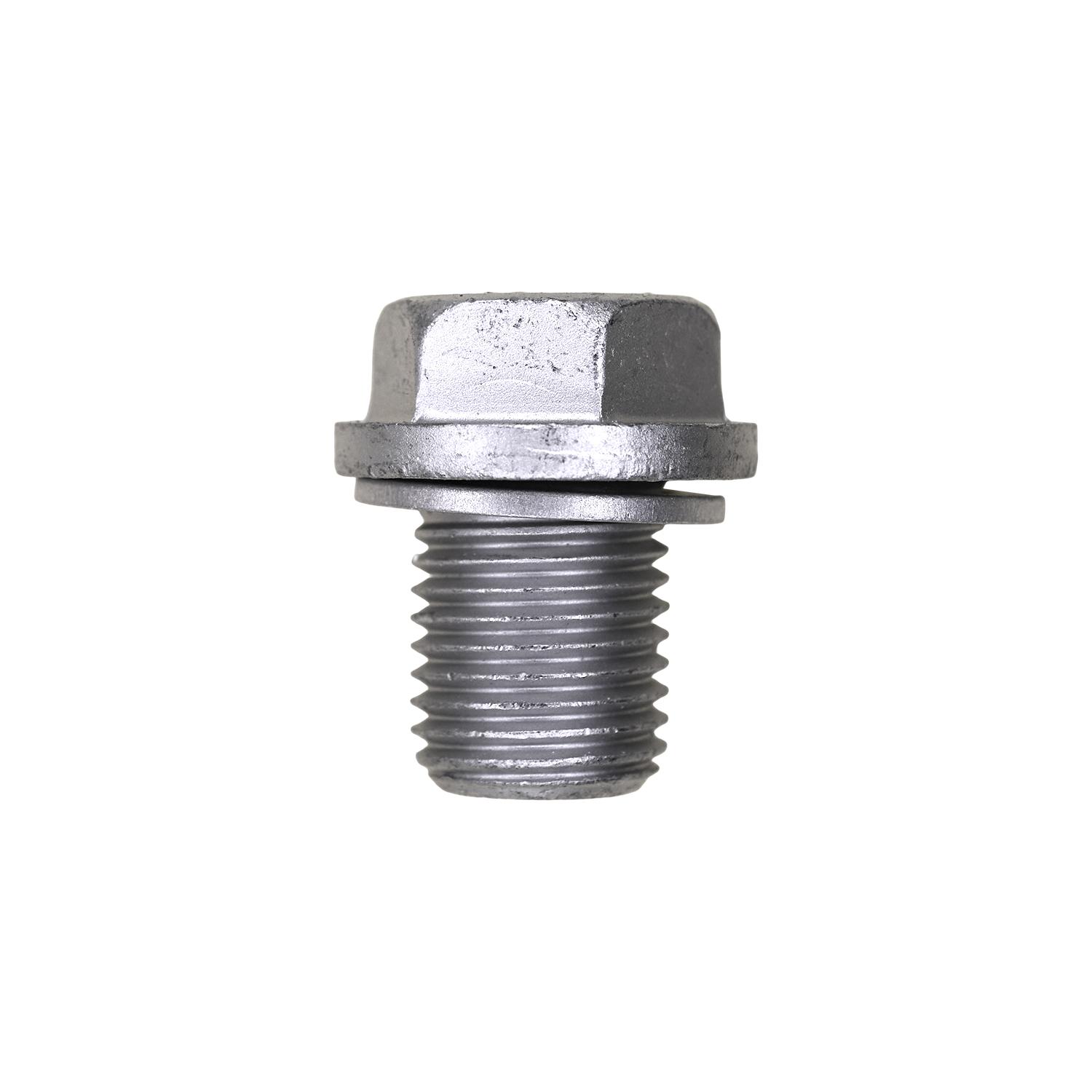 2 pcs/pk- M14-1.5 Oil Drain Plug with Gasket, Length 17mm, Material Steel, Finish Dacromet