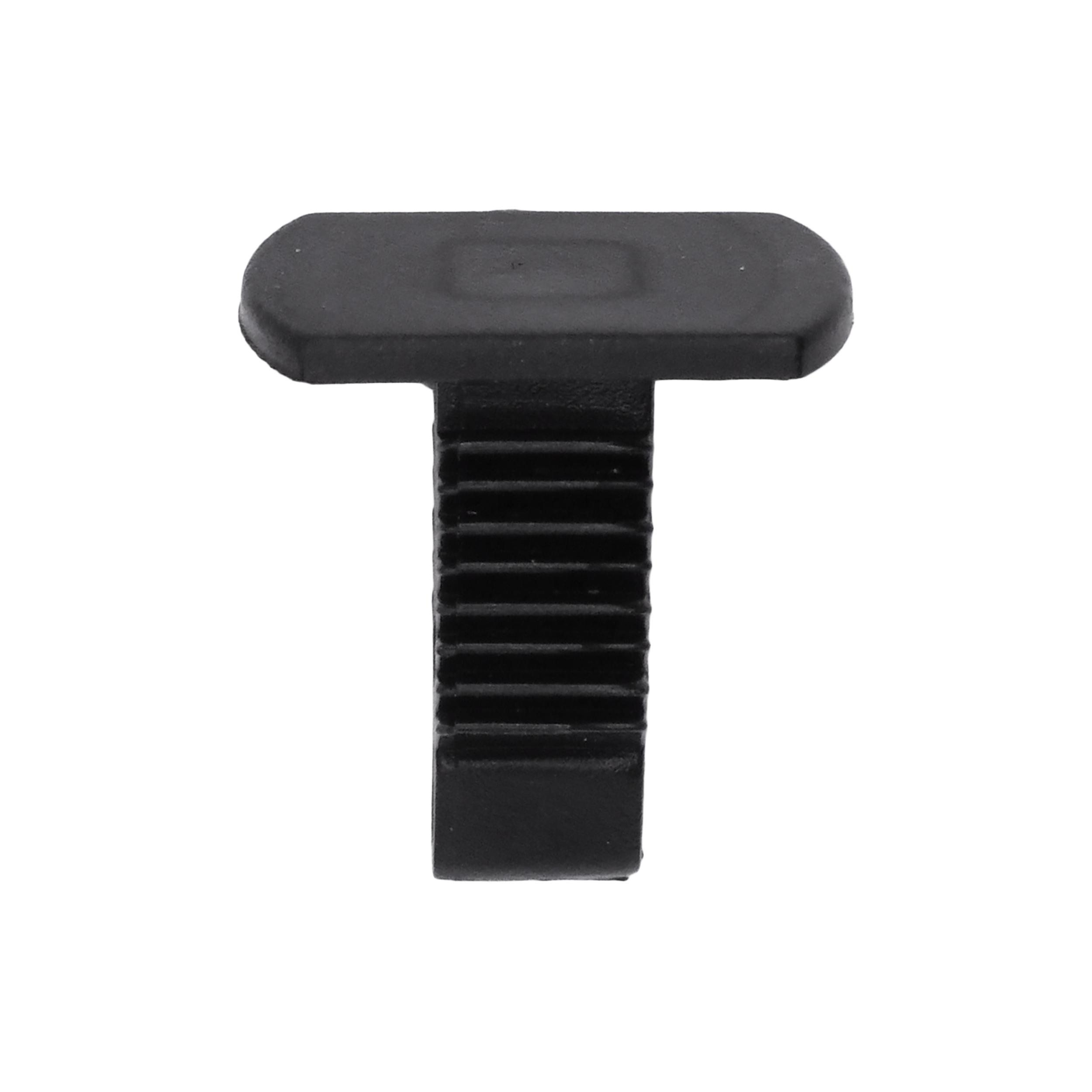 25 pcs/pk- Cooper Retainer - Black Nylon Nylon, Rivet Length 14mm, Type Single Head