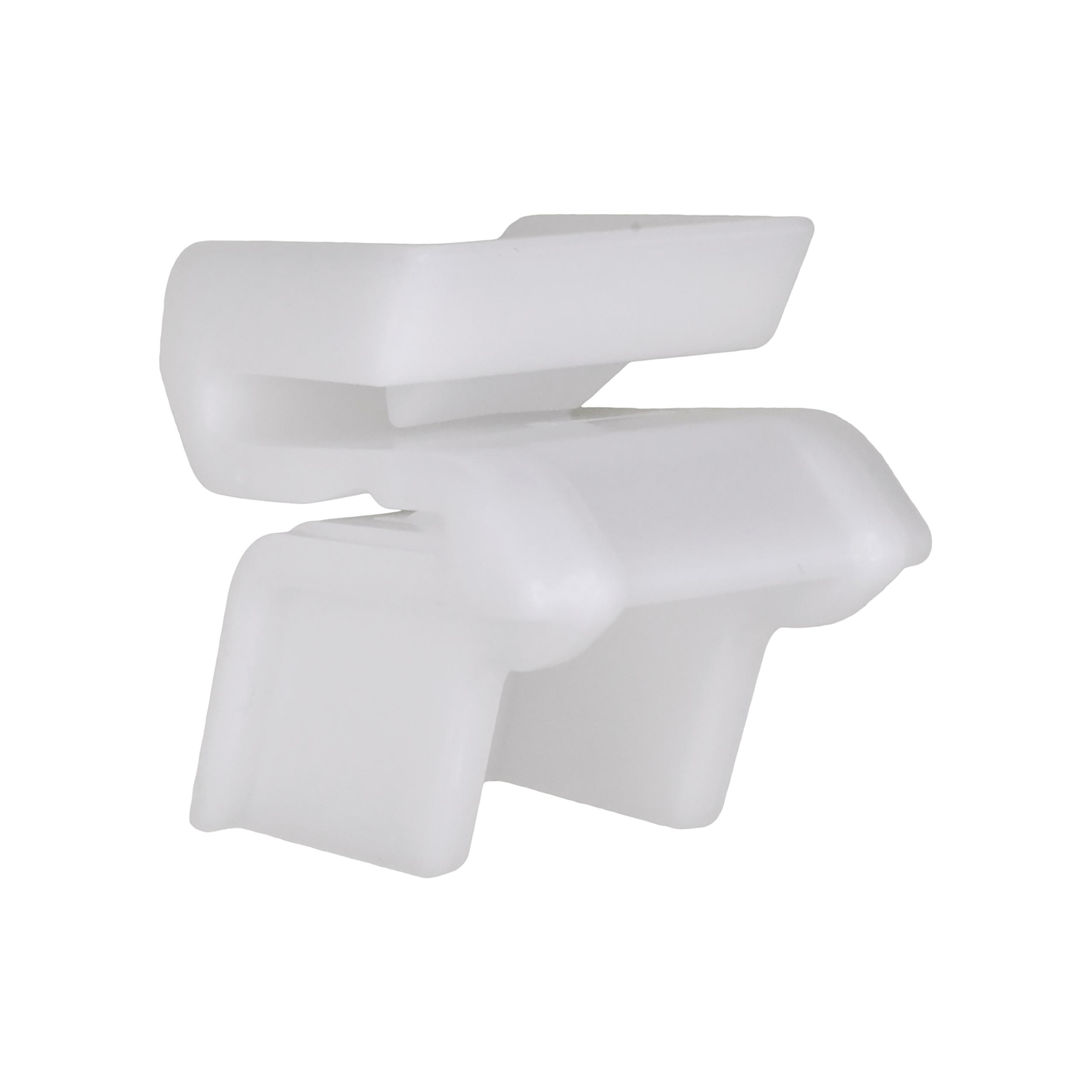 10 pcs/pk- 35mm Bumper Clip White Nylon, Width 20MM, Height 29mm