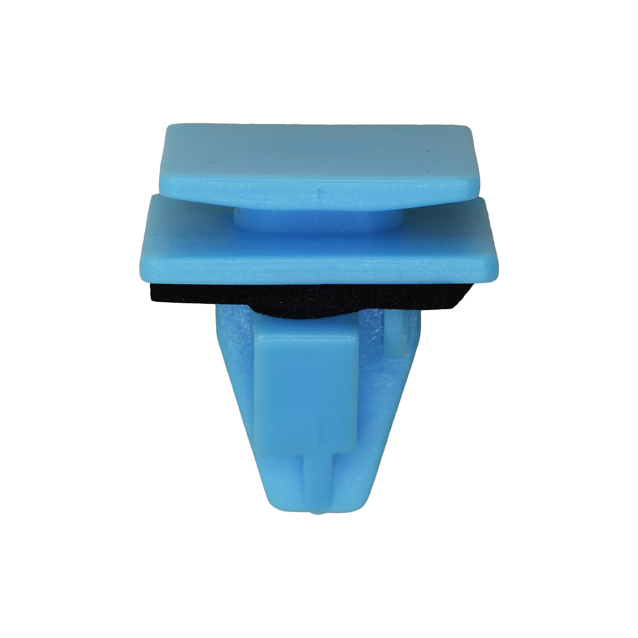 15 pcs/pk- Moulding Clip with Sealer, Rivet Length 15mm, Material Nylon, Color Blue