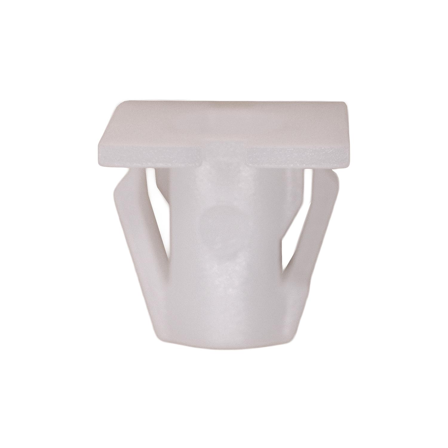 15 pcs/pk- M4.2 Nylon Nut, Rivet Length 10mm, Color White