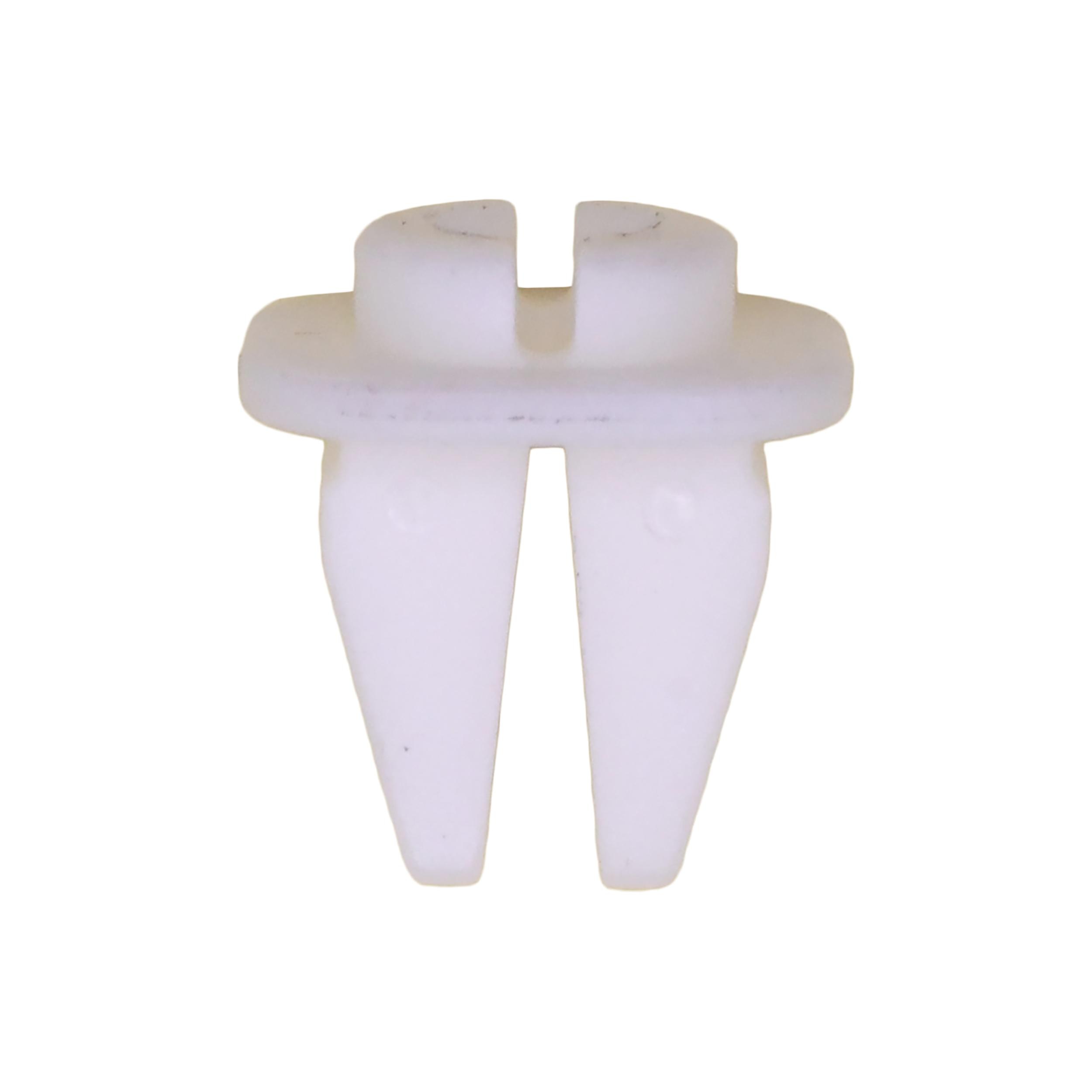 25 pcs/pk- Nylon Nut, Overall Length 13.5mm, Rivet Length 9mm, Color White