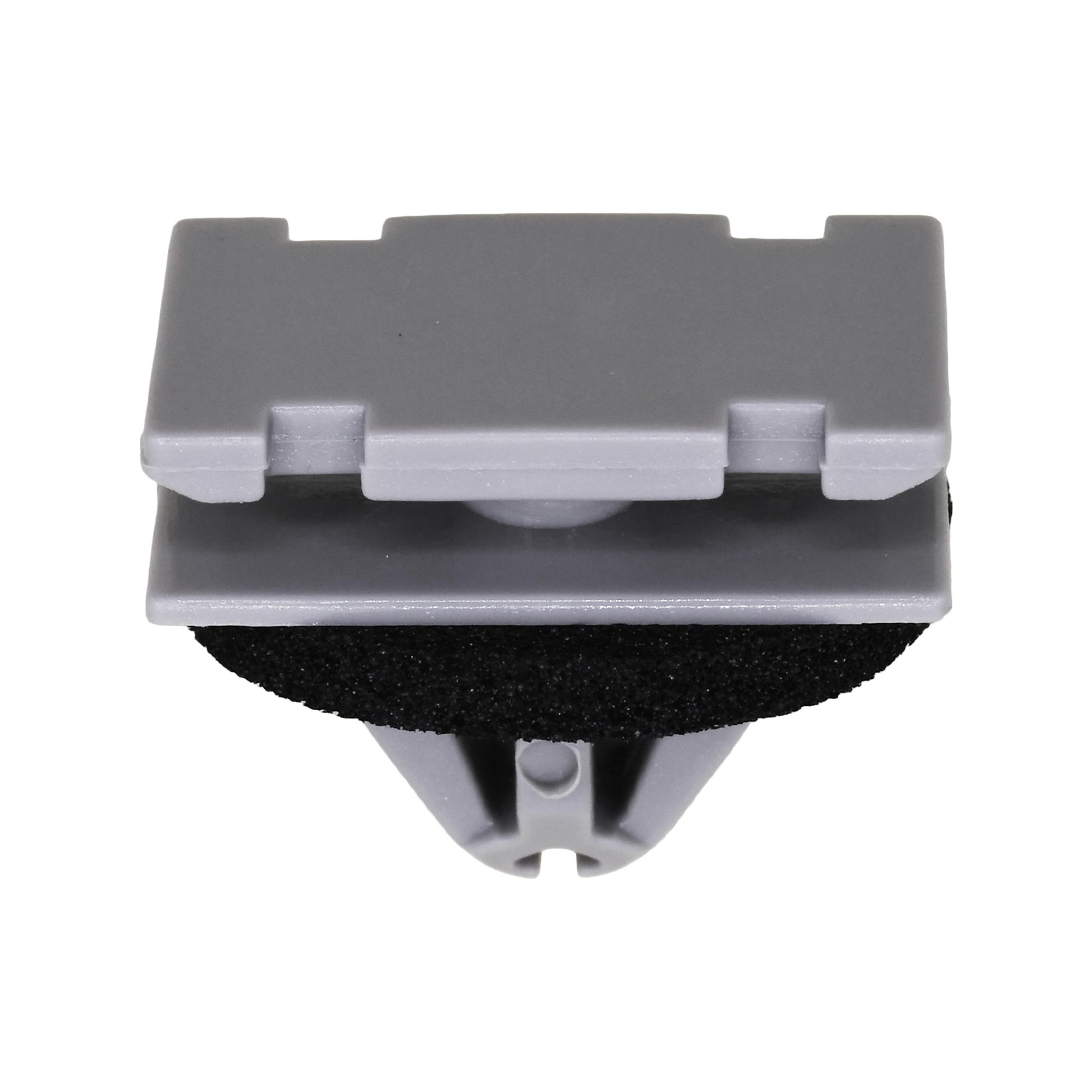 15 pcs/pk- 9mm Rocker Moulding Clip with Sealer, Rivet Length 11mm, Material Nylon, Color Gray