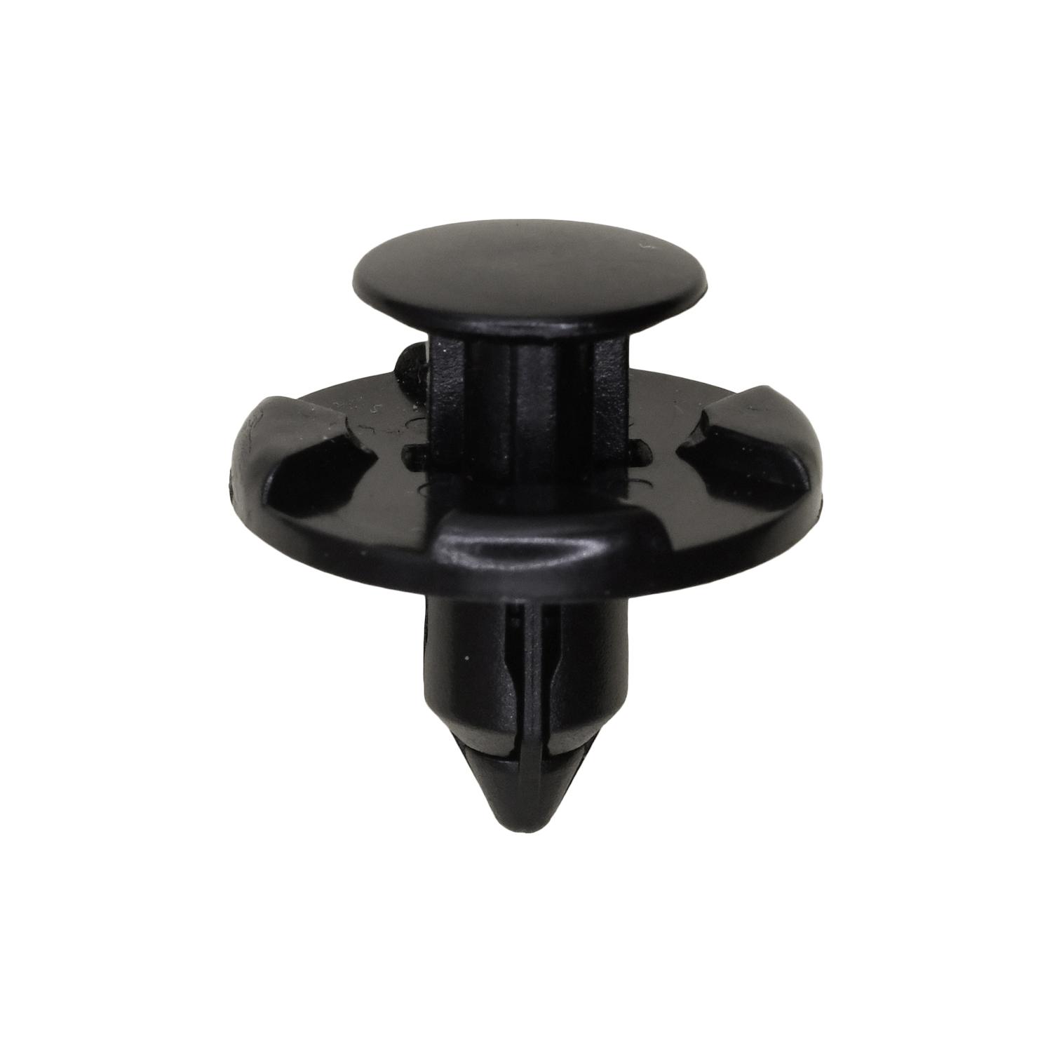 15 pcs/pk- 7mm Push Type Retainer, Head Diameter 20mm, Rivet Length 9mm, Color Black, Type Push-Type with Drive P