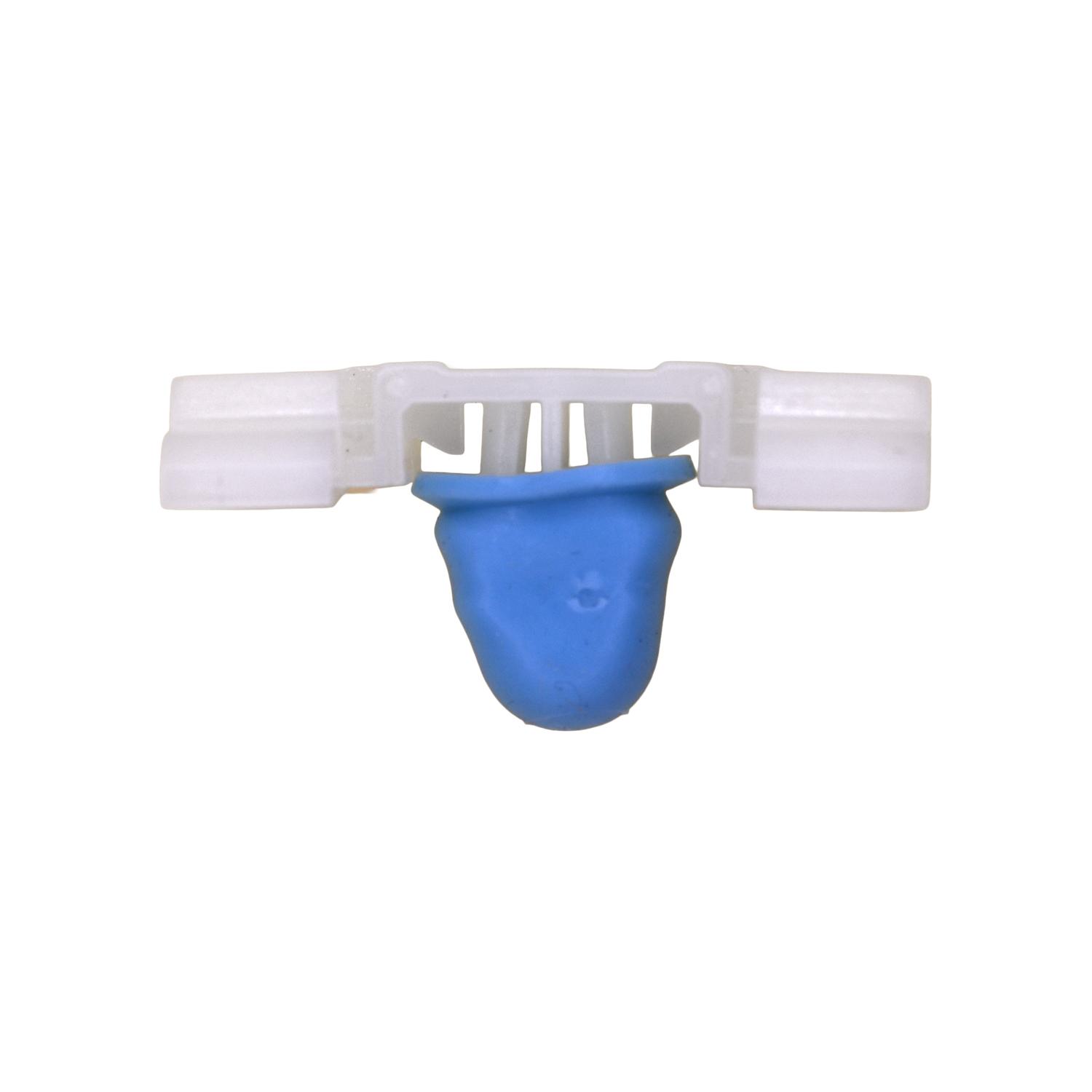 25 pcs/pk- 35mm Moulding Clip- White Nylon, Width 22MM, Rivet Length 11mm