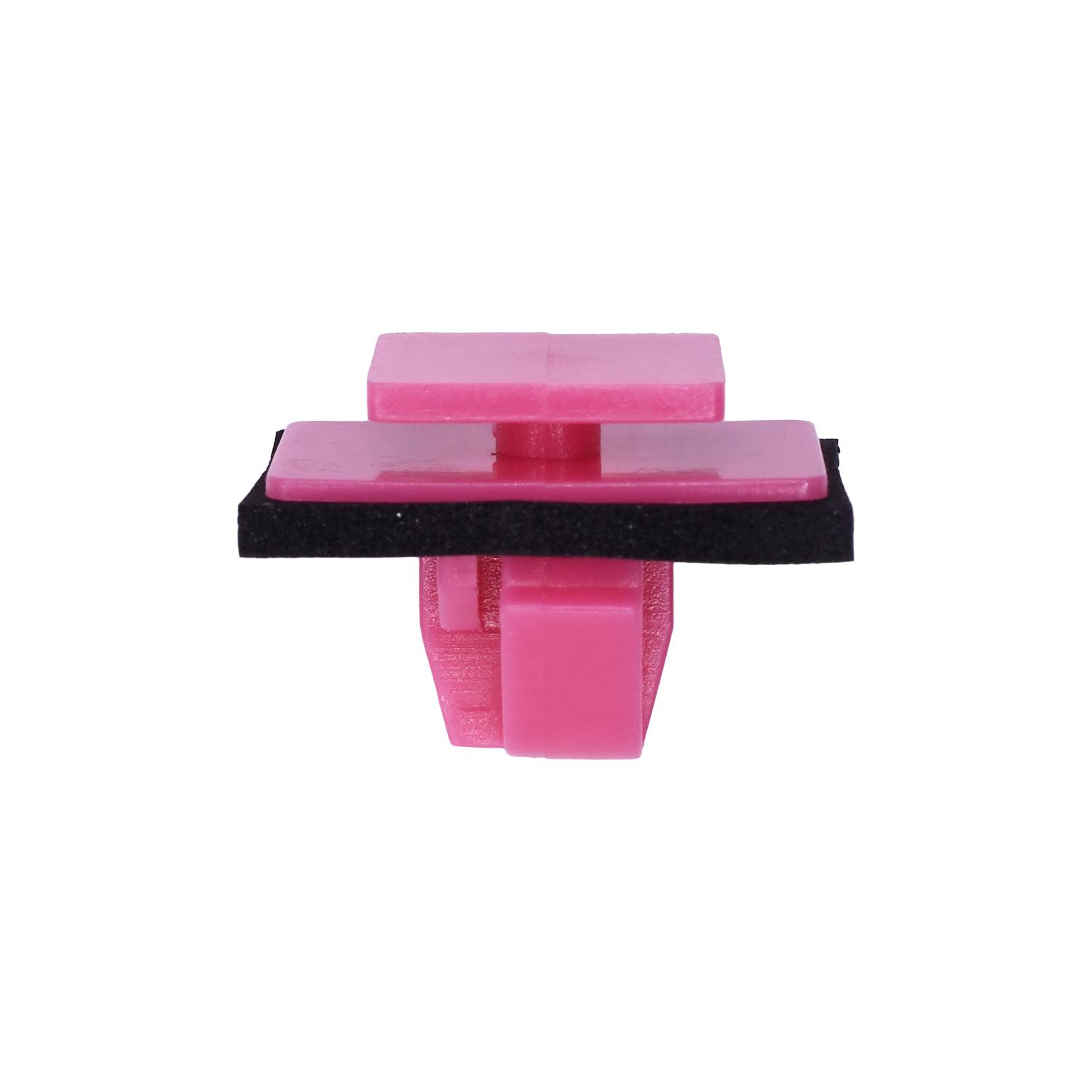 15 pcs/pk- Moulding Clip with Sealer, Rivet Length 10mm, Material Nylon, Color Red