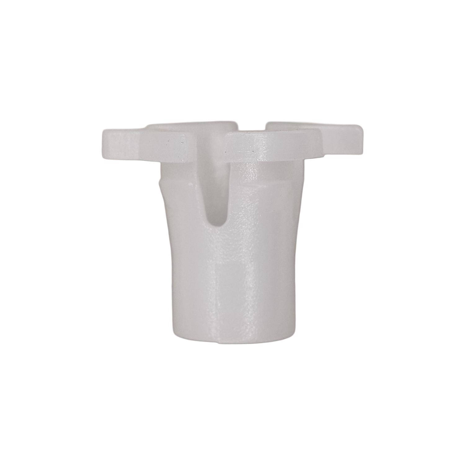 25 pcs/pk- 10mm Headlight Nut, Length 15mm, Overall Length 15mm, Material Nylon, Color White