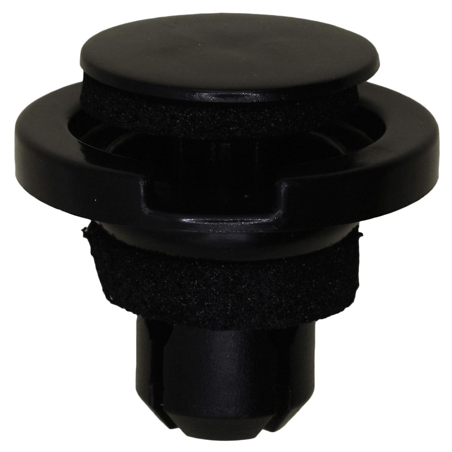 5 pcs/pk- 11mm Push Type Retainer, Head Diameter 25mm, Rivet Length 12mm, Shoulder Length 3mm, Color Black, Type Push-Type with Drive P