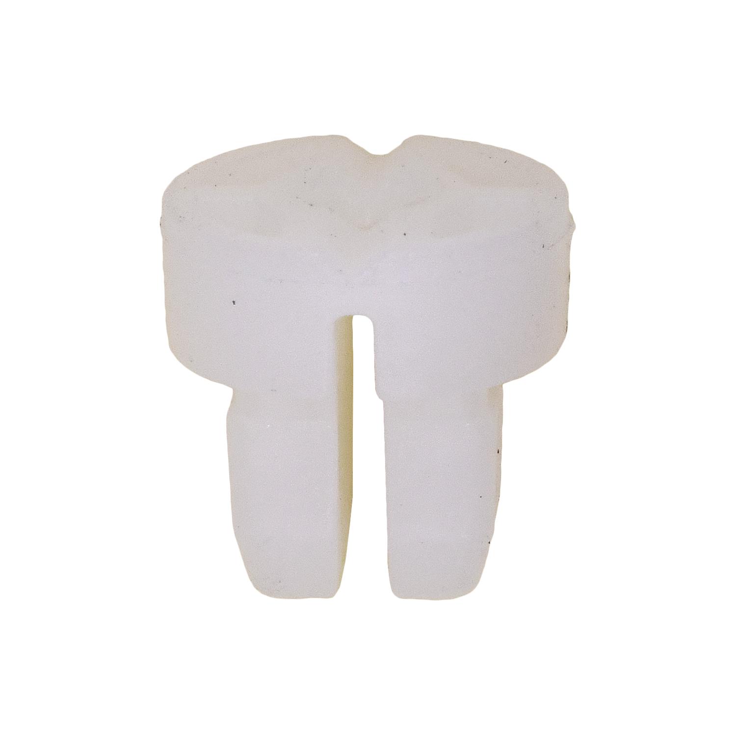 25 pcs/pk- M4.8 (#10) Screw Grommet, Head Diameter 13mm, Rivet Length 8mm, Hole Size 8mm Square, Material Nylon, Color White