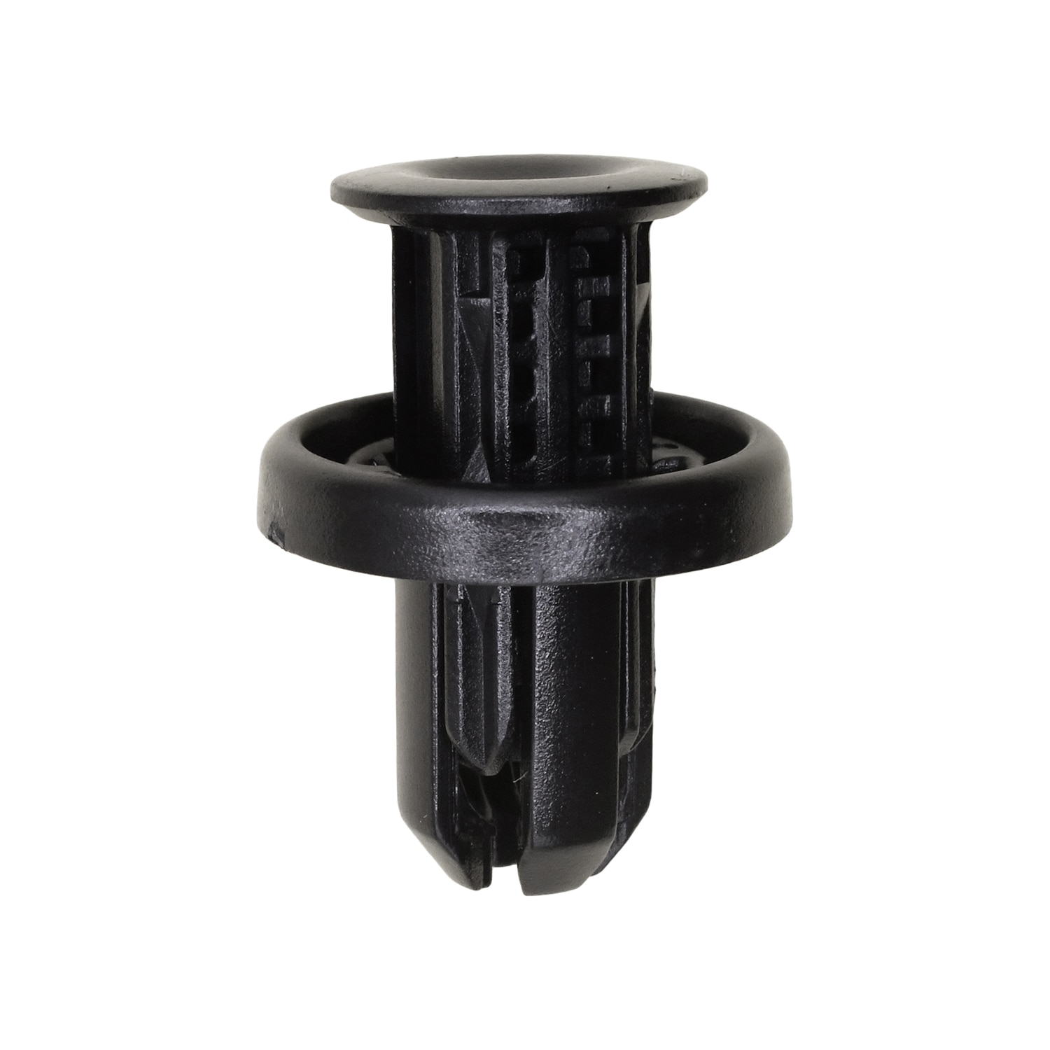 15 pcs/pk- 10mm Push-Type Retainer, Black Nylon, Head Diameter 20mm, Rivet Length 14mm