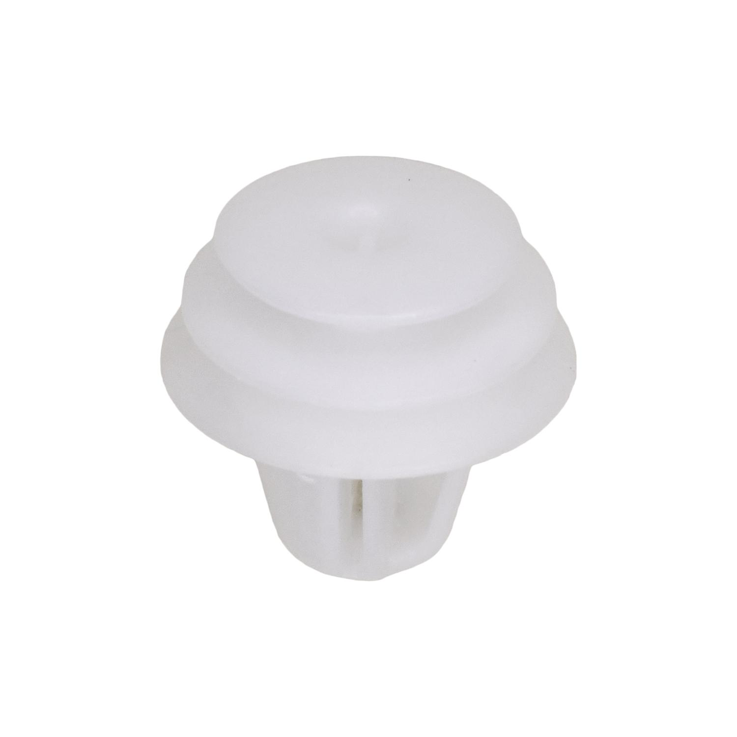 50 pcs/pk- / Retainer, White Nylon, Rivet Length 13mm