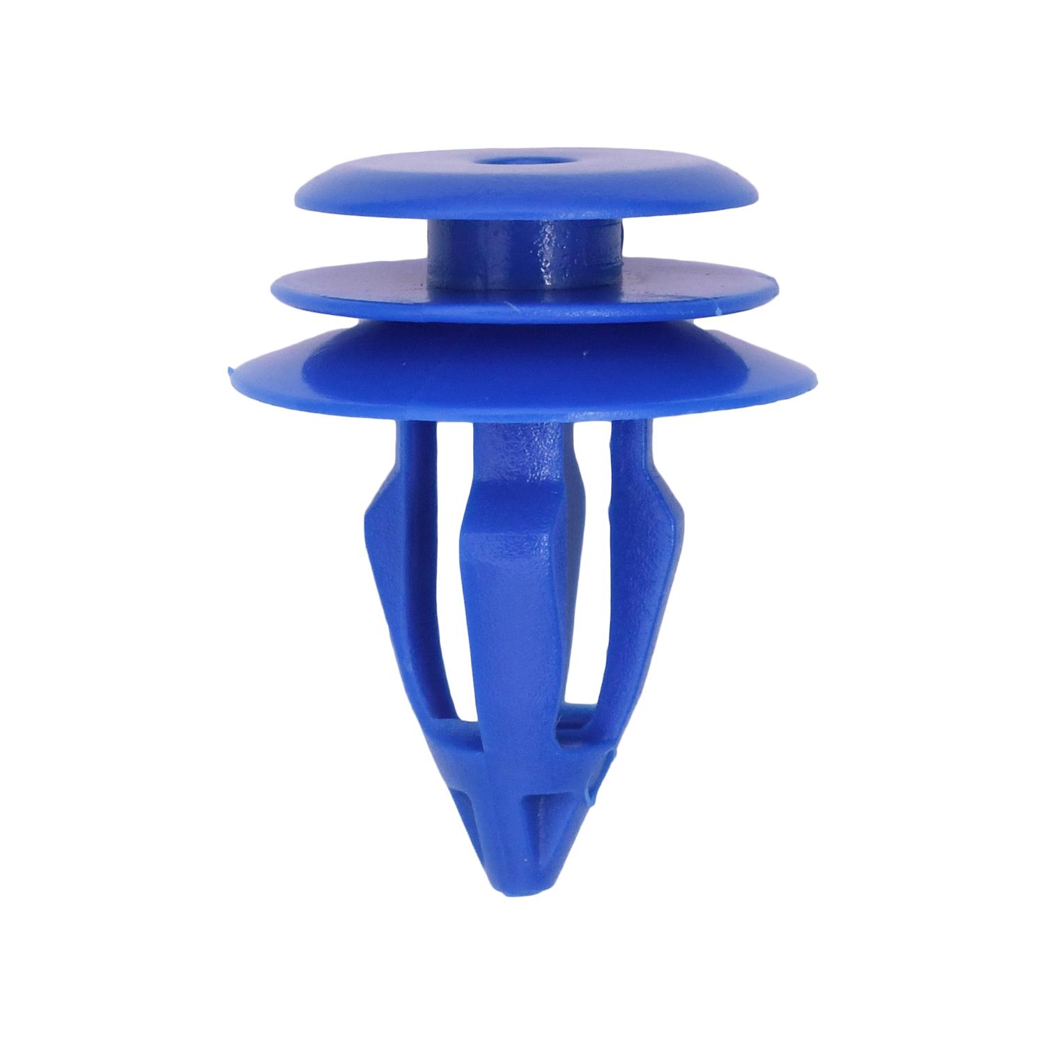 15 pcs/pk- Land Rover Moulding Retainer, Blue Nylon, Rivet Length 16mm, Type Molding Retainer