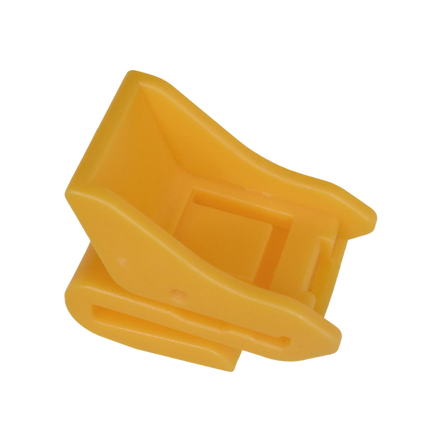 15 pcs/pk- / Bumper Clip, Yellow Nylon