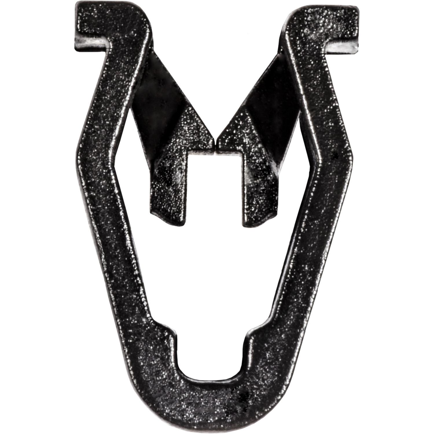 50 pcs/pk- Interior Trim Clip. Black Nylon, Overall Width 11mm, Overall Height 16mm