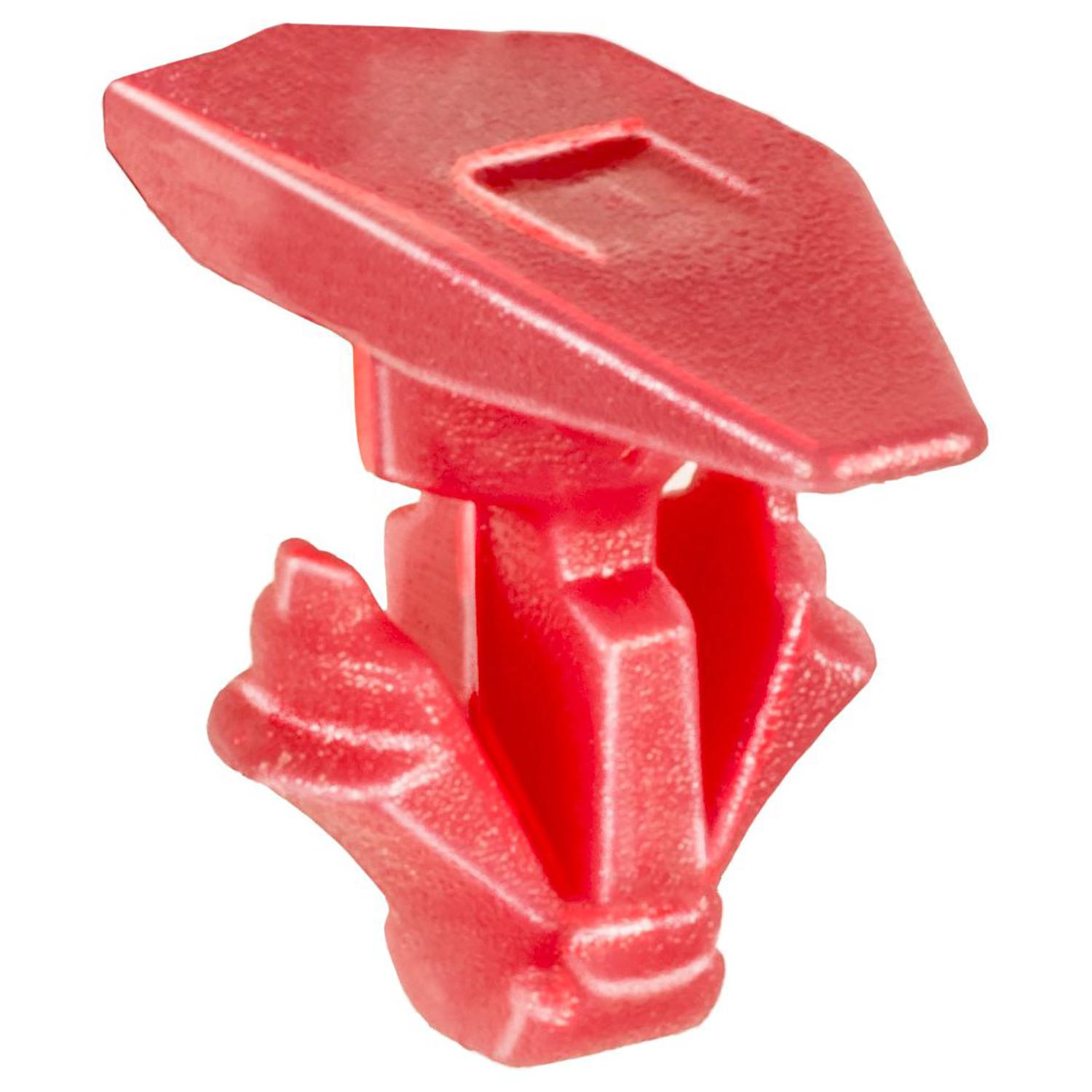100 pcs/pk- Red Nylon Weatherstrip Retainer, Rivet Length 8mm