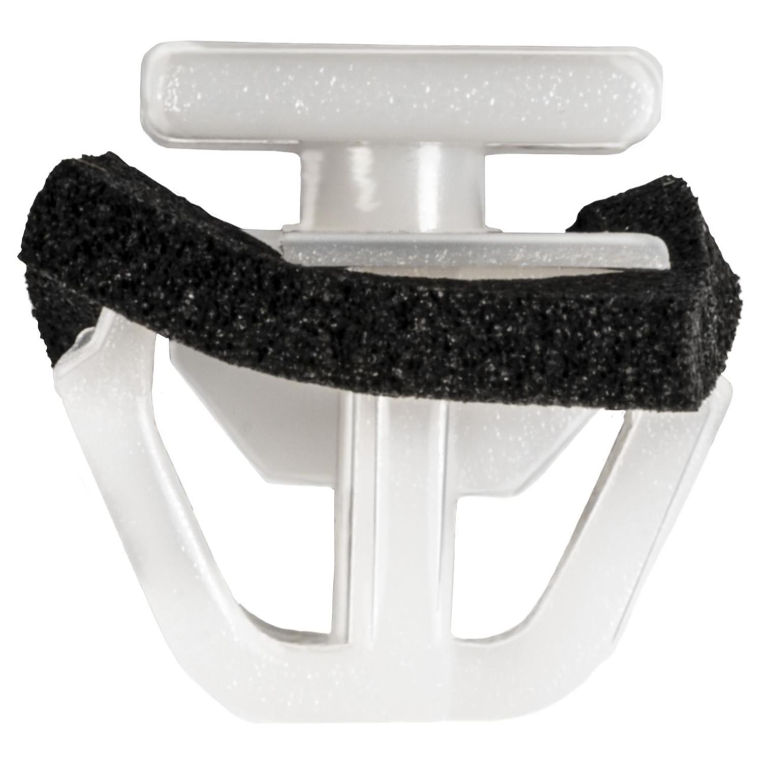 50 pcs/pk- Moulding Clip with Sealer, Rivet Length 9mm, Material Nylon, Color White