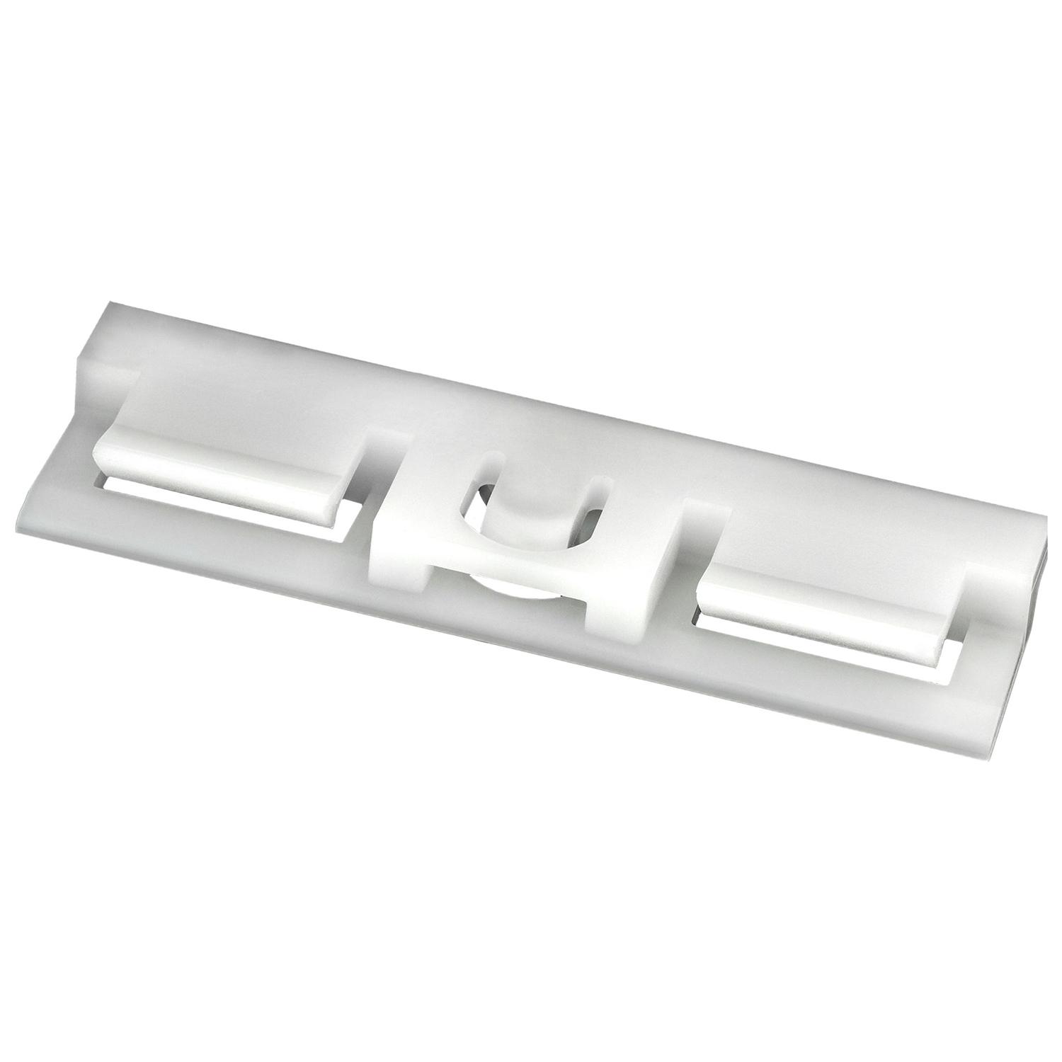 10 pcs/pk- 52mm Rocker, Pillar and Trim Moulding Clip, Width 15.5MM, Material Nylon, Color White, Type Molding Clip