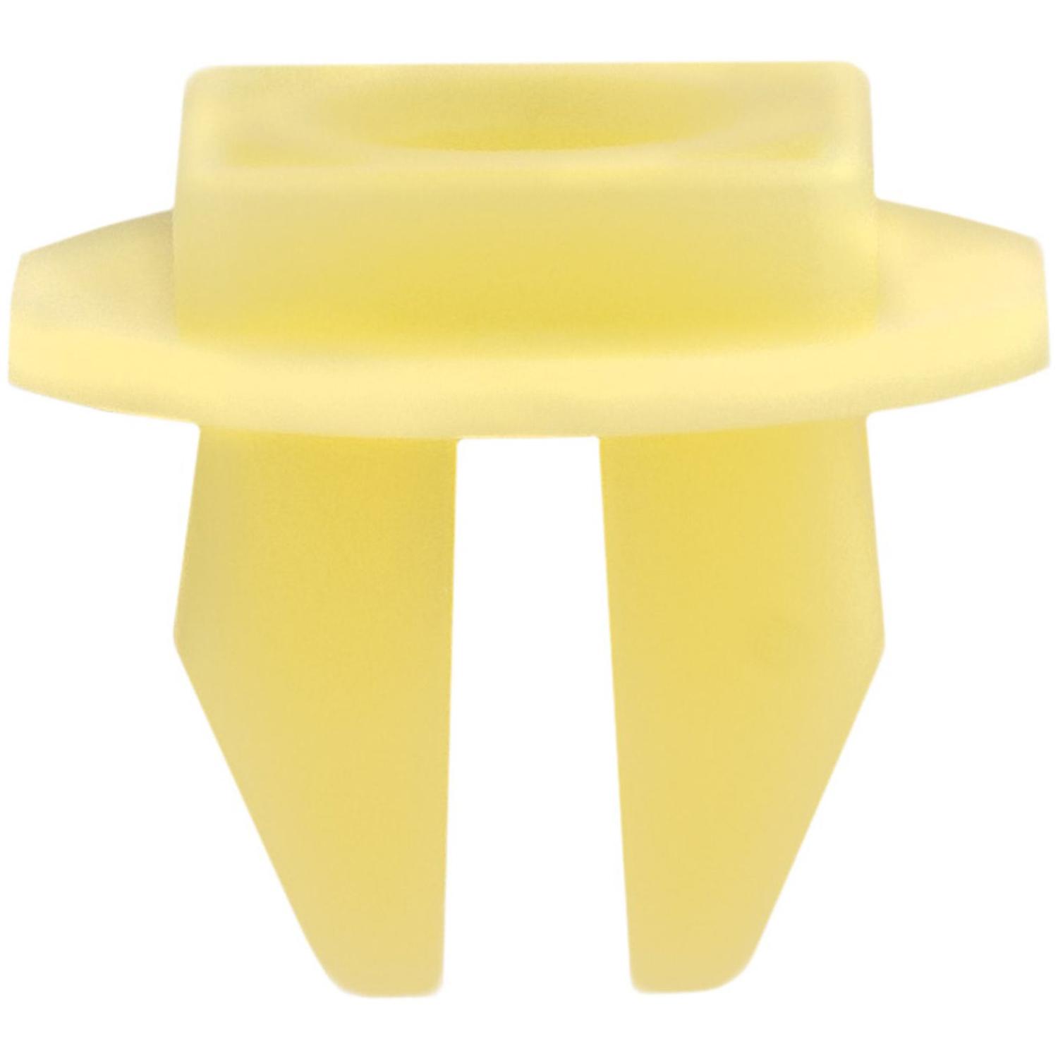 25 pcs/pk- M5.5 (#12) / Screw Grommet, Rivet Length 9mm, Material Nylon, Color Yellow