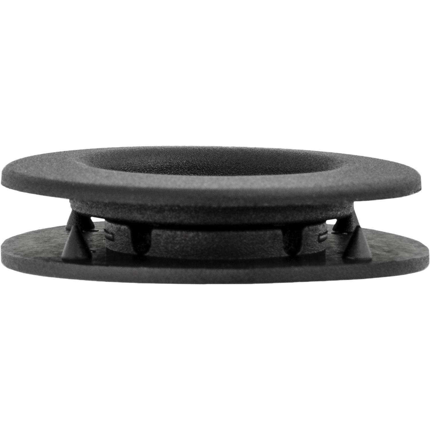 25 pcs/pk- 12mm x 21mm Floor Mat Retainer, Head Diameter 40mm, Material Nylon, Color Black