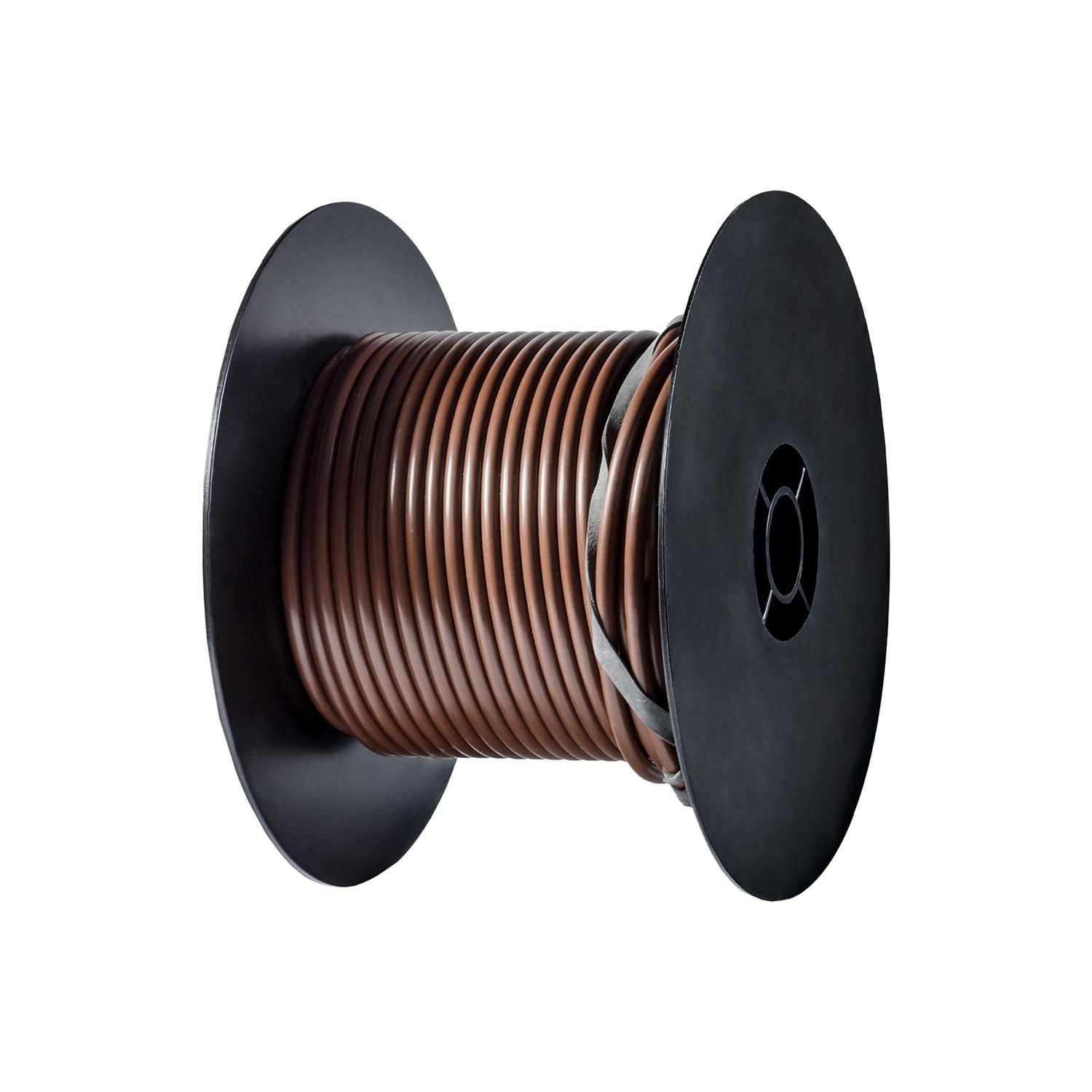 1 pcs/pk- 100 Feet Primary Wire 10 Gauge Brown, Temperature Range -40C (-40F) to 105C (221F), Industry Standard SAE J1128, SAE J395