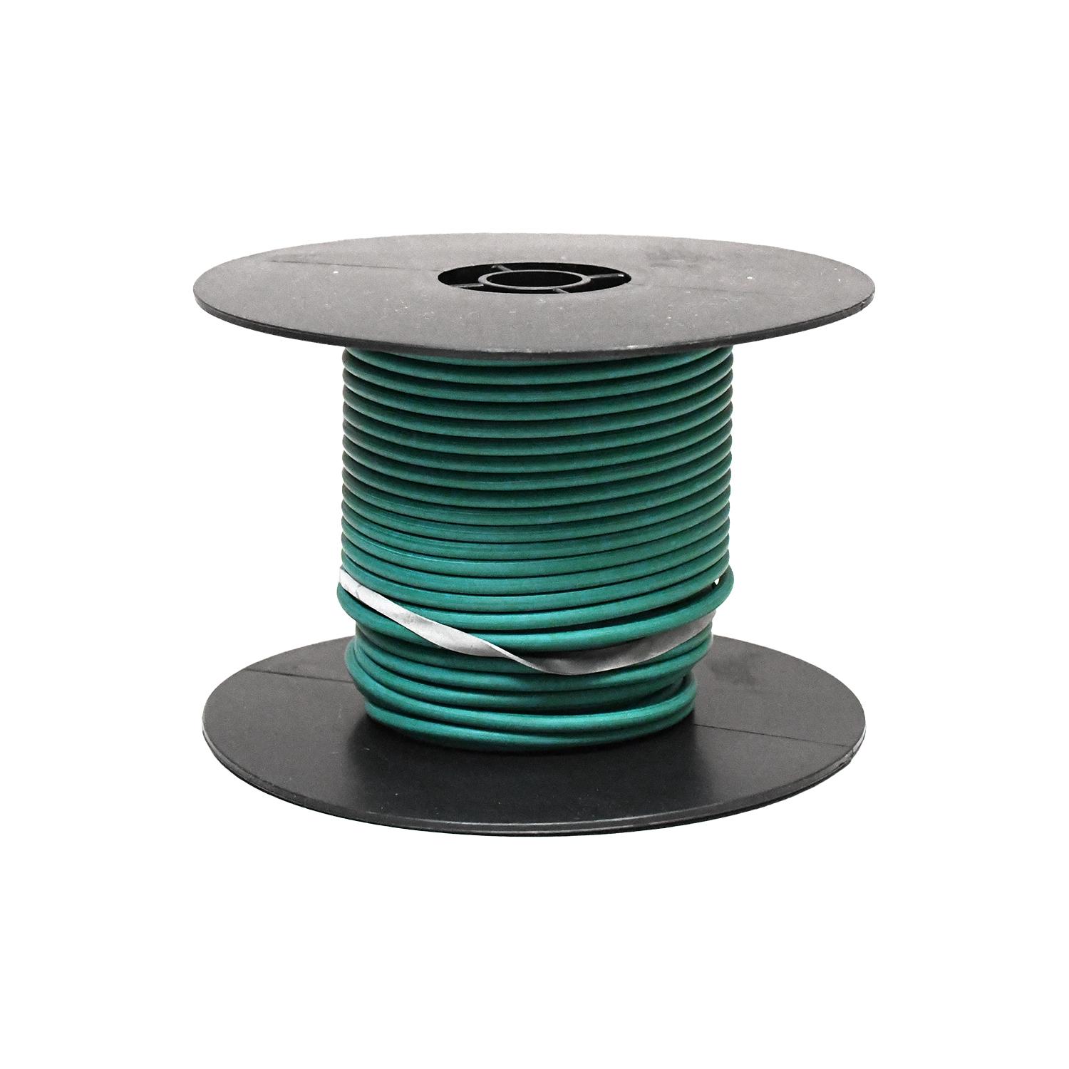 1 pcs/pk- 100 Feet Primary Sxl Wire 12 Gauge Green, Temperature Range -40C (-40F) 125C (257F), Industry Standard SAE J1128, Ford ESB-M1L 123A,
and Chrysler MS-5929