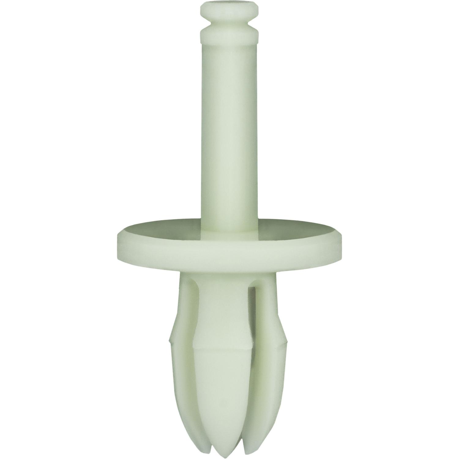 15 pcs/pk- 7mm Window Regulator Push-Type Retainer, Head Diameter 16mm, Rivet Length 14mm, Material Nylon, Color Natural