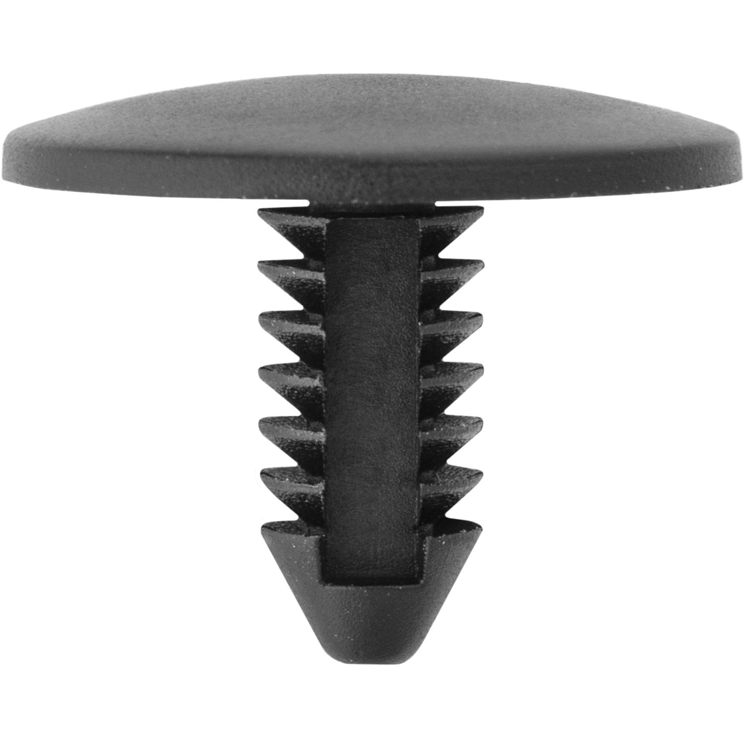 30 pcs/pk- Cooper Motion Sensor Retainer, Head Diameter 18mm, Rivet Length 12mm, Material Nylon, Color Black