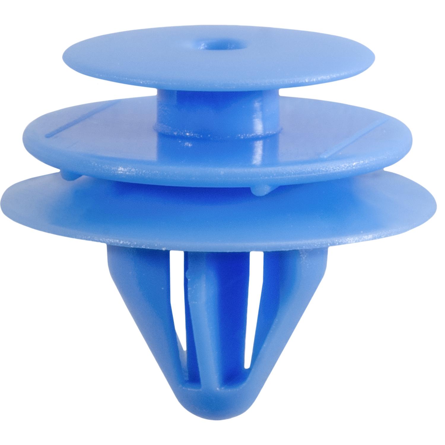 25 pcs/pk- Quarter Trim Panel Retainer, Rivet Length 10mm, Material Nylon, Color Blue