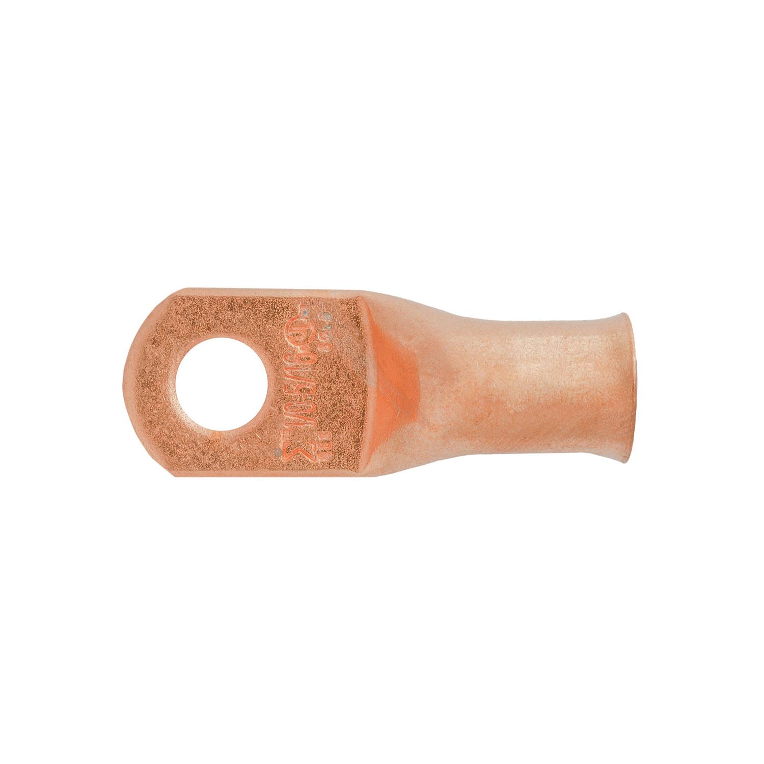 5 pcs/pk- Copper Battery Cable Lugs. 1/0 Gauge. 5/16