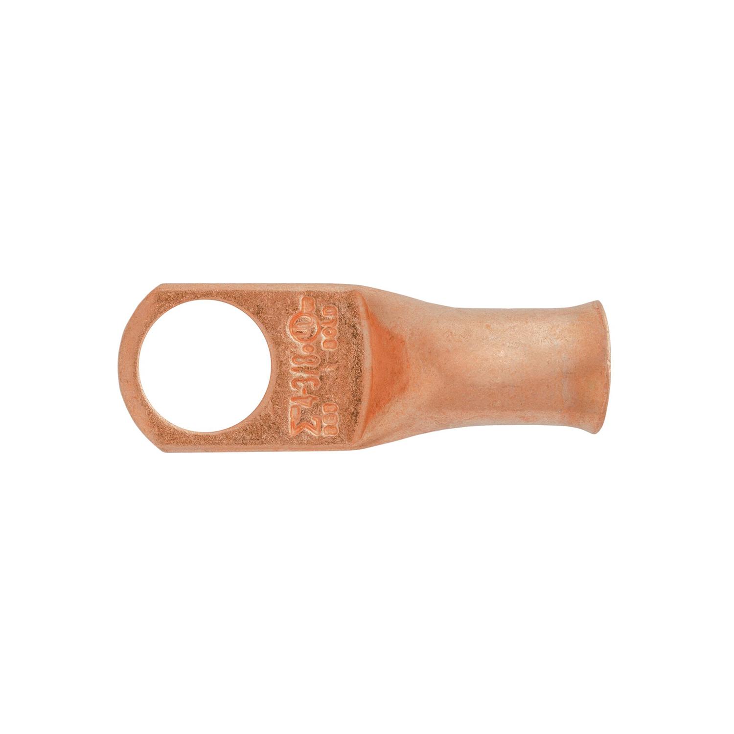 10 pcs/pk- Copper Battery Cable Lugs. 4 Gauge. 3/8