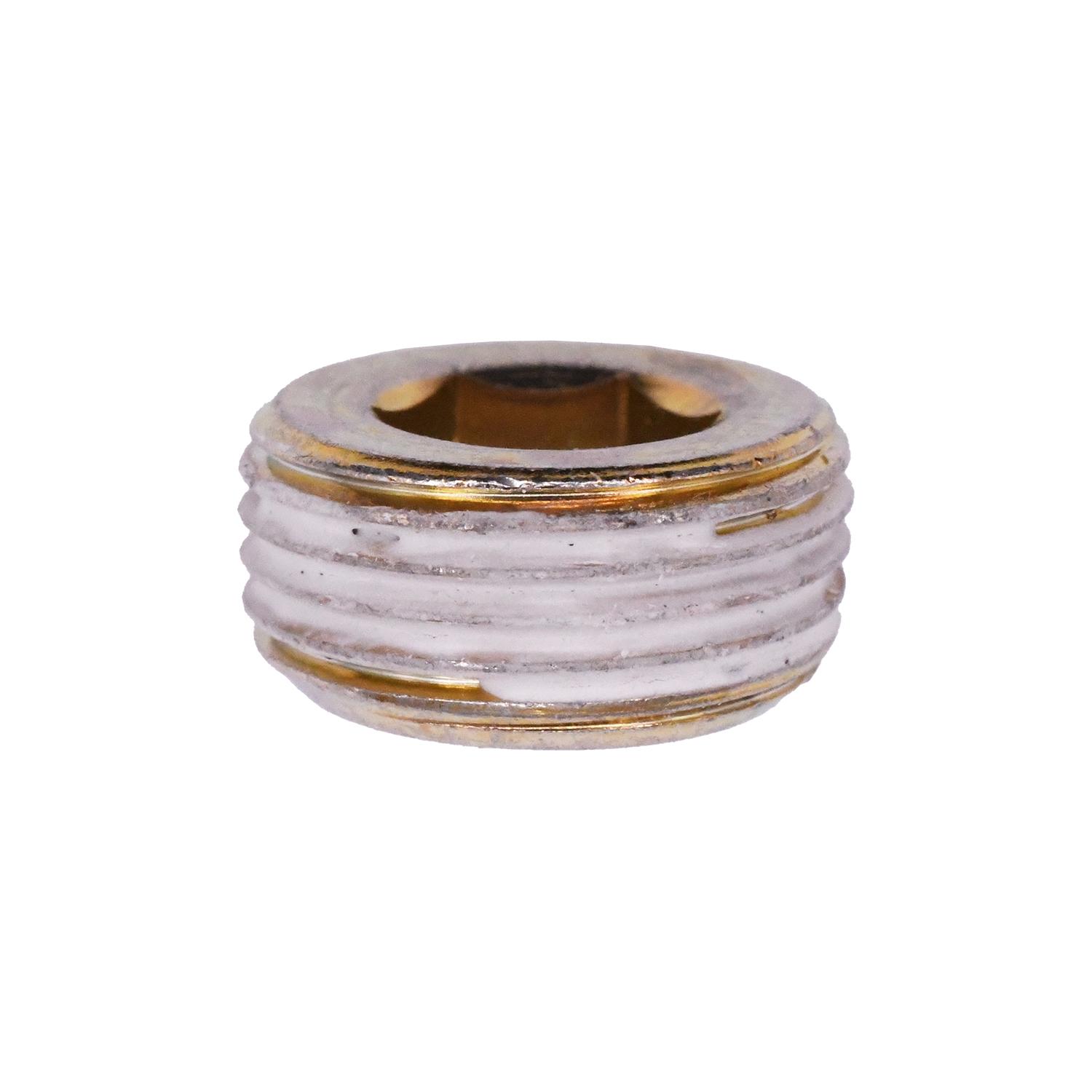 10 pcs/pk- 10mm M20x1.50 Metric Pipe Plug, Head Style Socket Head, Finish Yellow Zinc Chromate