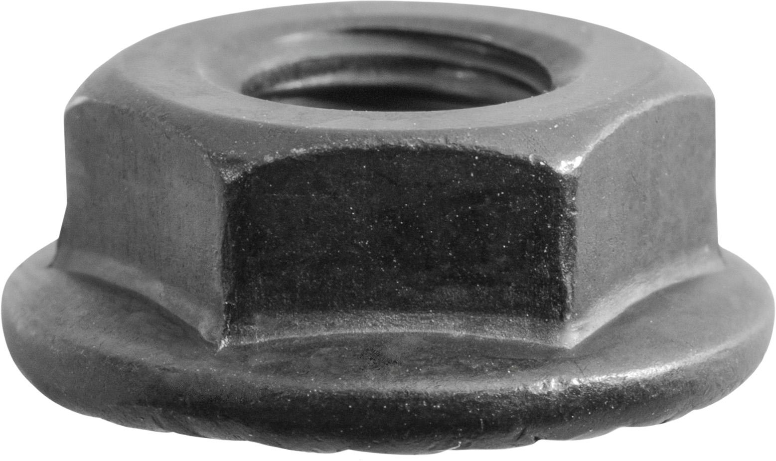 100 pcs/pk- Hex Flange Spin Lock Nut 1/4-20, Flange Diameter 37/64