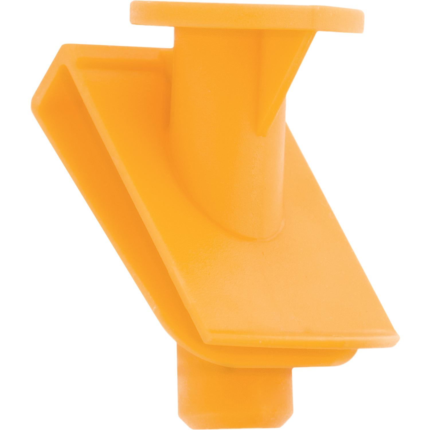 25 pcs/pk- M4.2 (#8) /Smart Nylon U-Nut, Length 35mm, Width 18MM, Panel Range 3mm, Color Yellow
