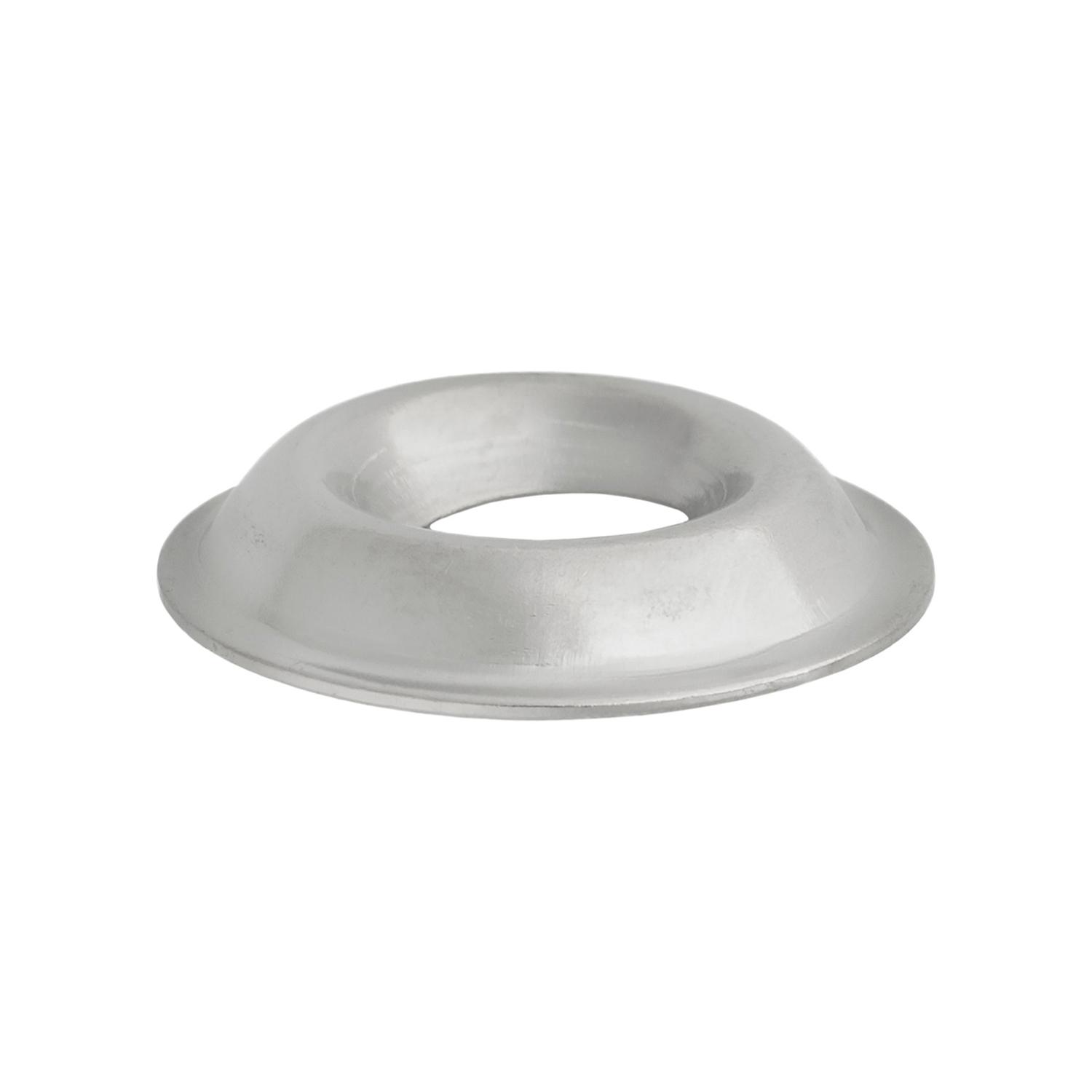 100 pcs/pk- #8 Flange Countersunk Washer Nickel/Brass