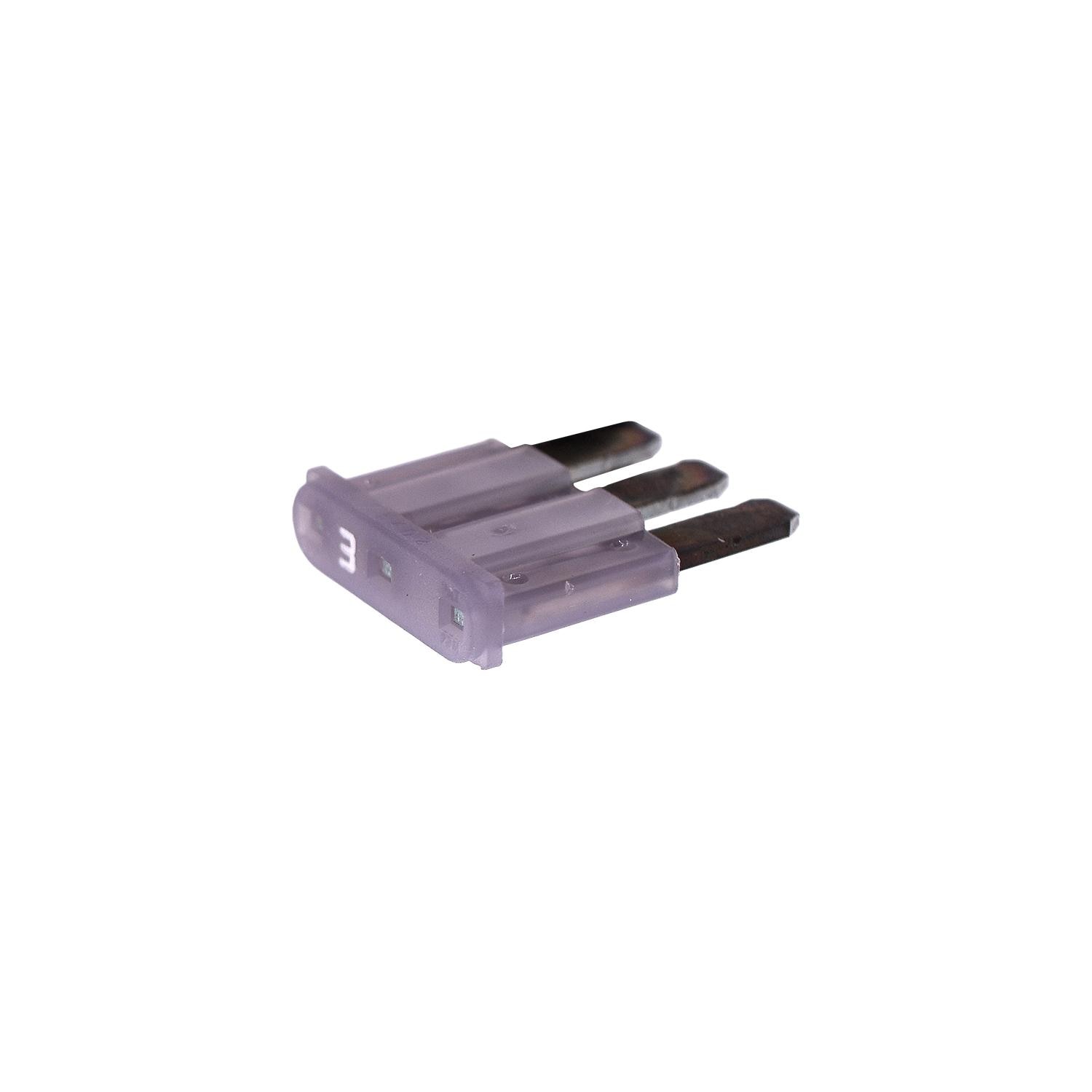 1 pcs/pk- Micro 3 Fuse 3 Amp Violet Color