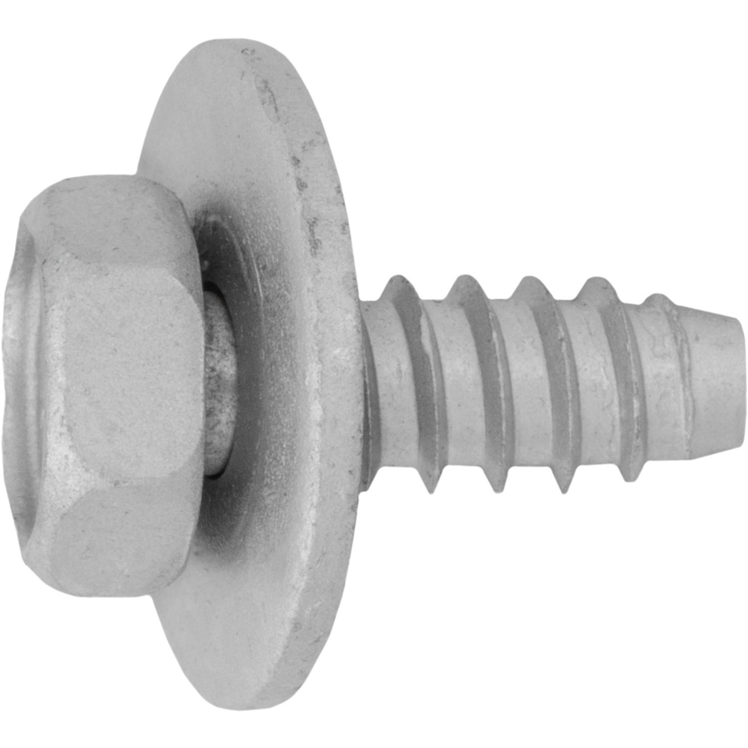 25 pcs/pk- M6-1.81 Bumper Cover Hex Tapping Screw, Length 15mm, Drive Type Phillips & Hex, Drive Size No. 3 Phillips, Finish Zinc