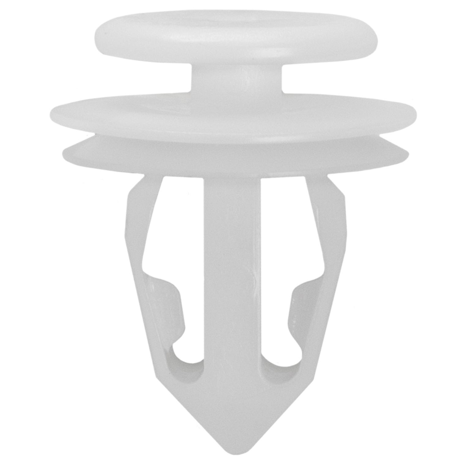 25 pcs/pk- Headliner Retainer, Rivet Length 16.5mm, Material Nylon, Color White