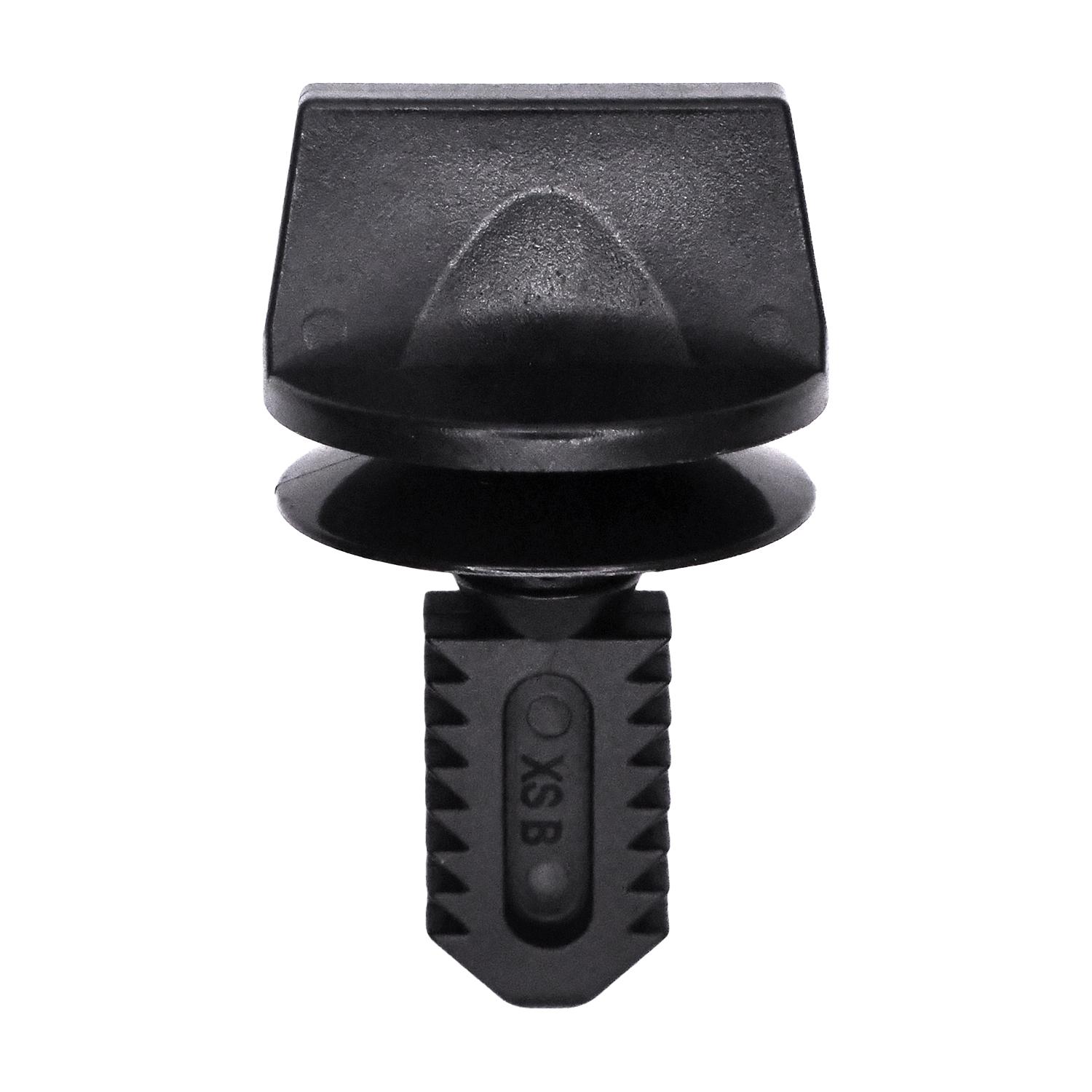 15 pcs/pk- Headlamp, Glove Box and Interior Trim Retainer, Overall Length 32mm, Rivet Length 19mm, Material Nylon, Color Black