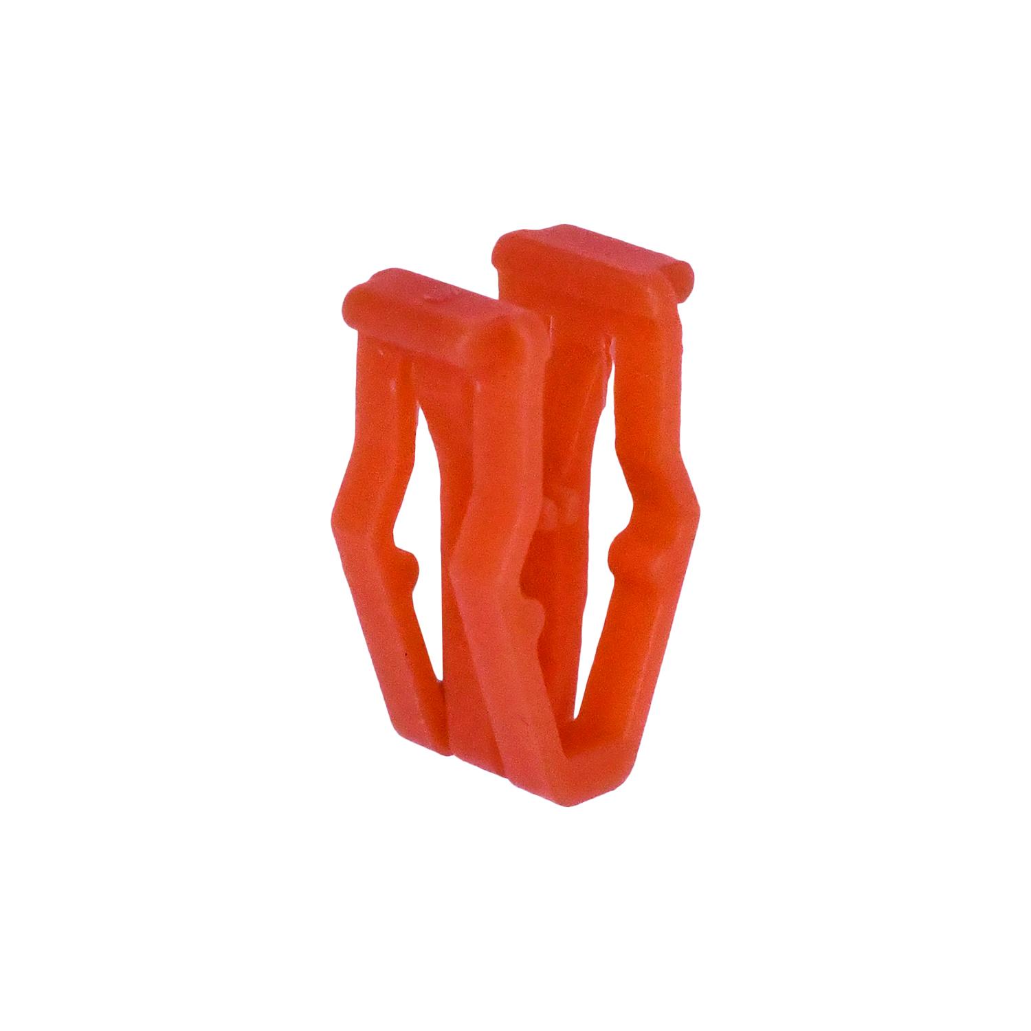 25 pcs/pk- 15mm / Mirror and Interior Trim Clip, Width 7MM, Material Nylon, Color Orange