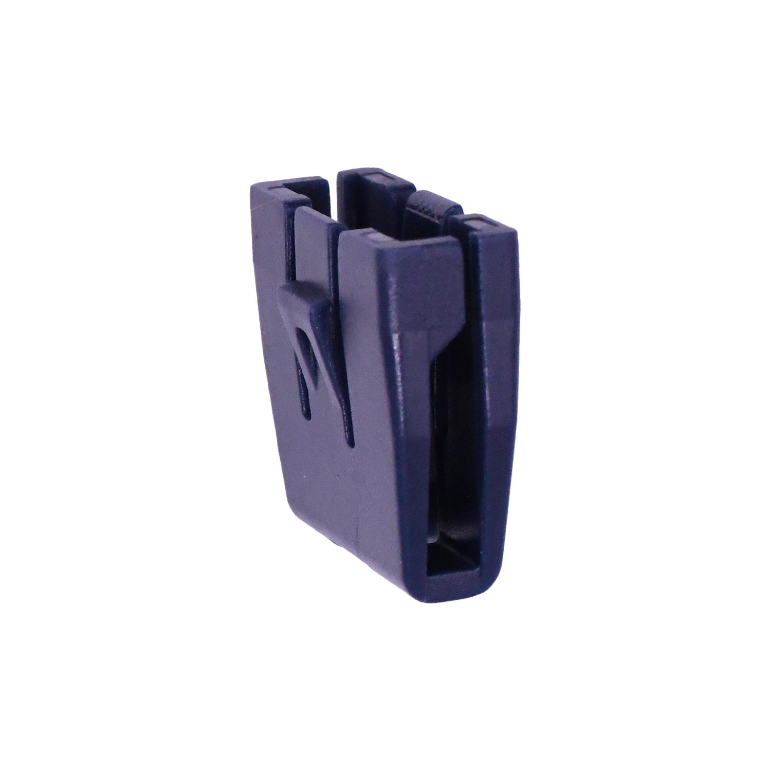 25 pcs/pk- Grille Assembly Clip, Width 5mm, Overall Width 7mm, Overall Height 14mm, Material Nylon, Color Dark Blue