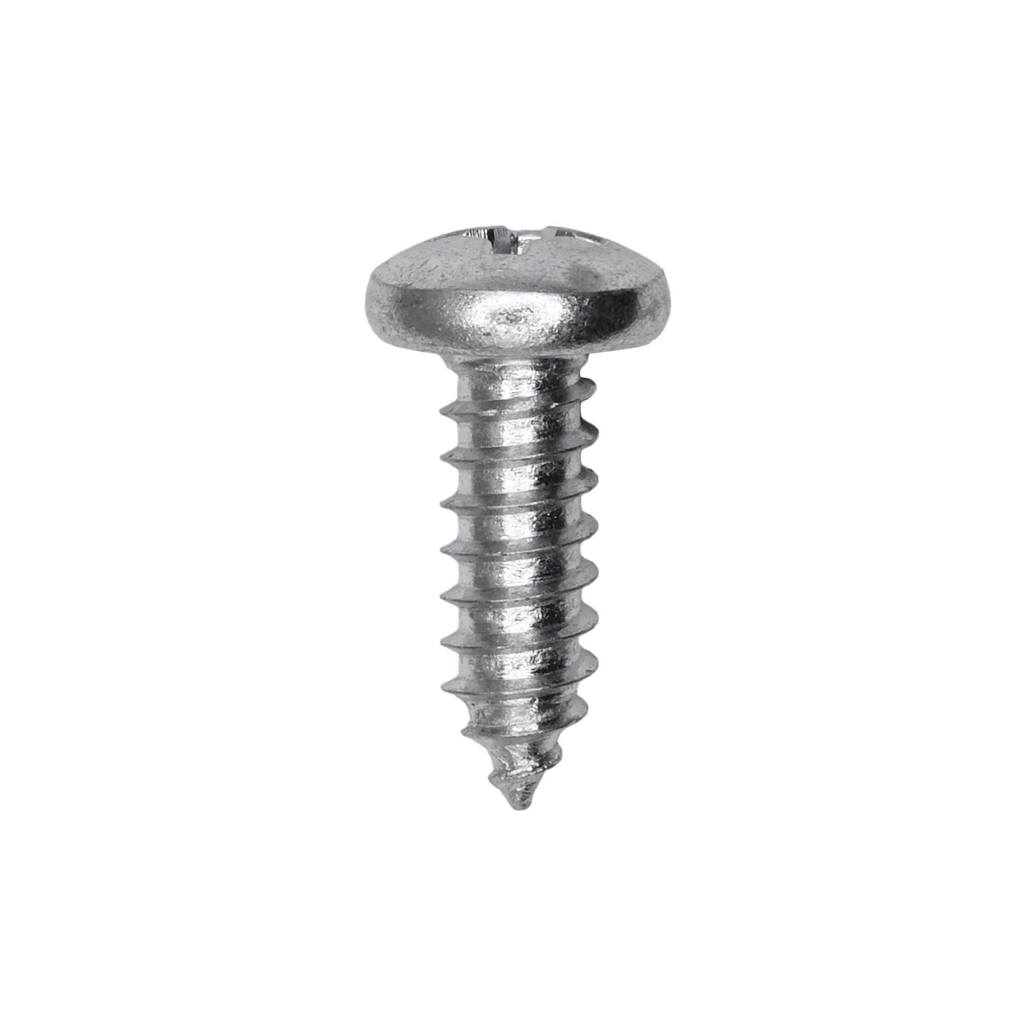 100 pcs/pk- #14 (M6.3) 14 x 34 Phillips Pan Head Tapping Screw Zinc, Length 3/4