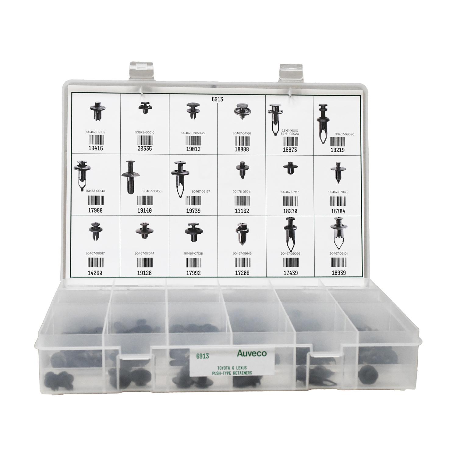 1 pcs/pk- Push-Type Retainers Quik-Select Ii Kit Assortment