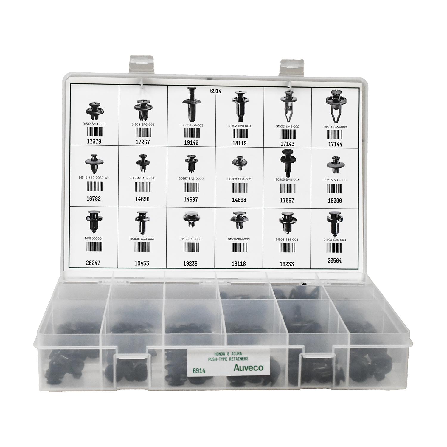 1 pcs/pk- Push-Type Retainers Quik-Select Ii Kit Assortment