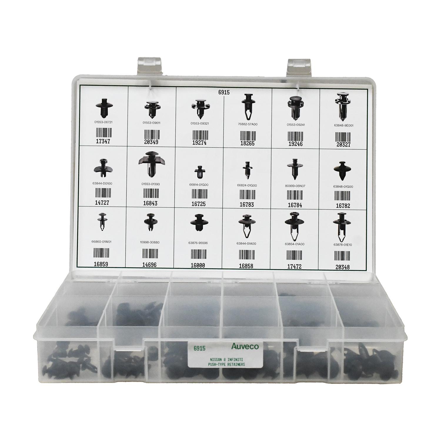 1 pcs/pk- Push-Type Retainers Quik-Select Ii Kit Assortment