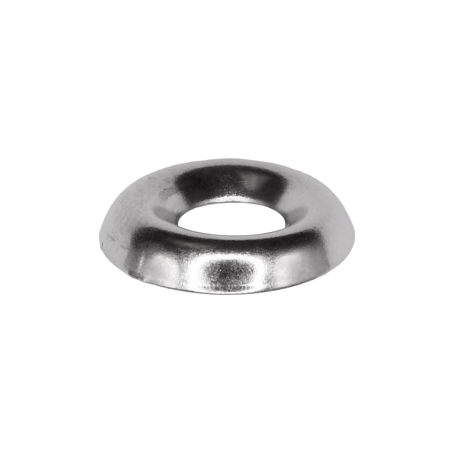 144 pcs/pk- #10 Countersunk Brass Finishing Washer Nickel