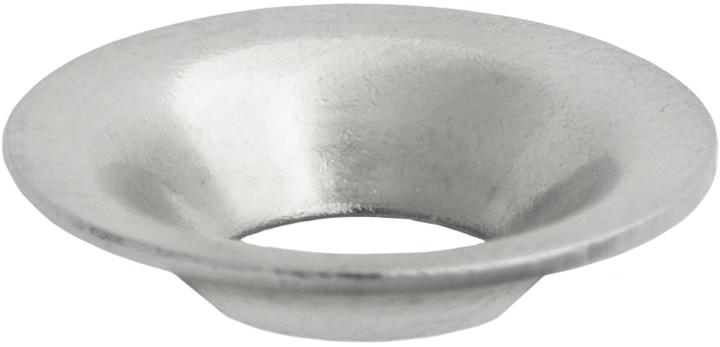 1000 pcs/pk- #6 Countersunk Finishing Washer Nickel On Brass