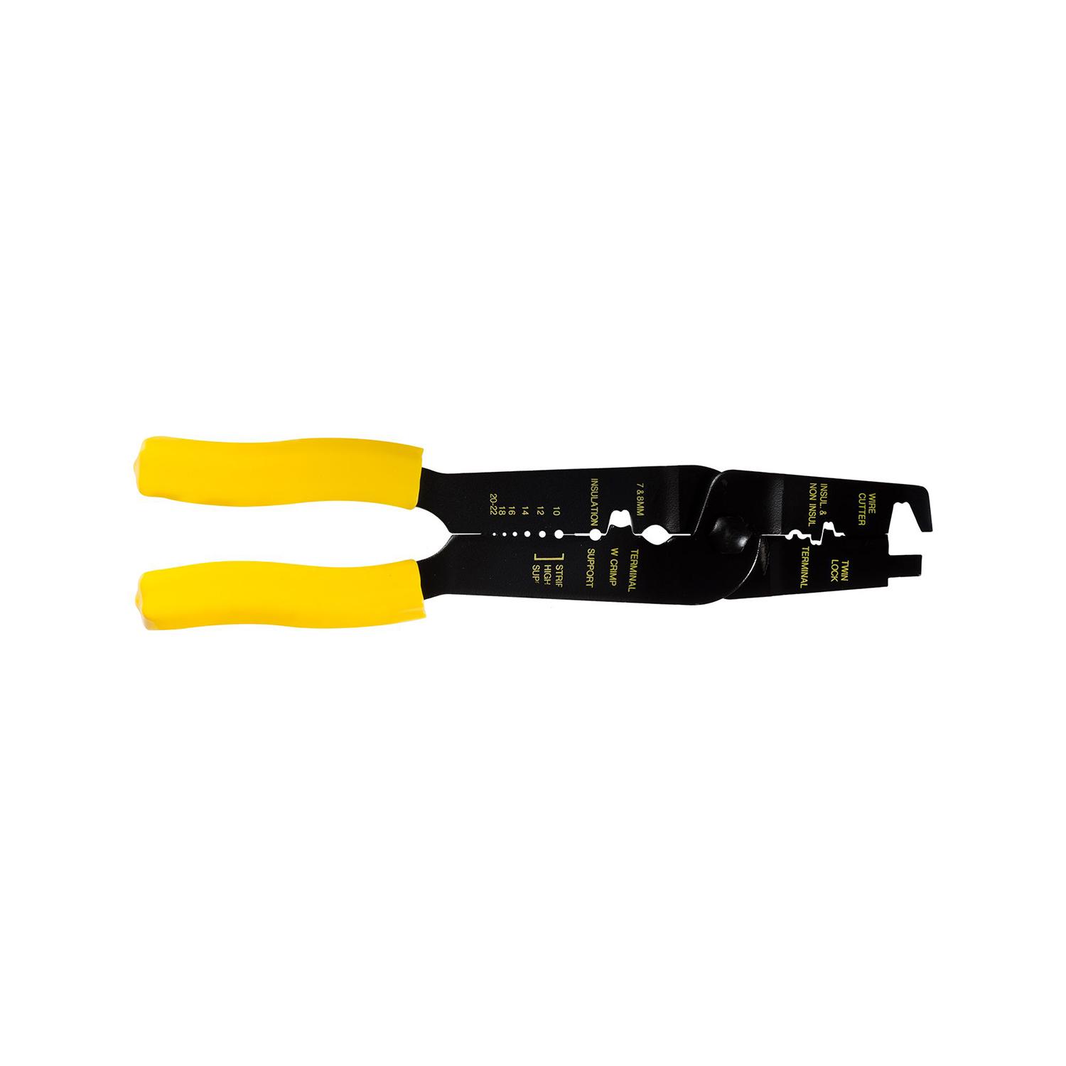 1 pcs/pk- Wire Crimping And Stripping Tool, Type Crimping & Stripping, Wire Gauge 22 to 8