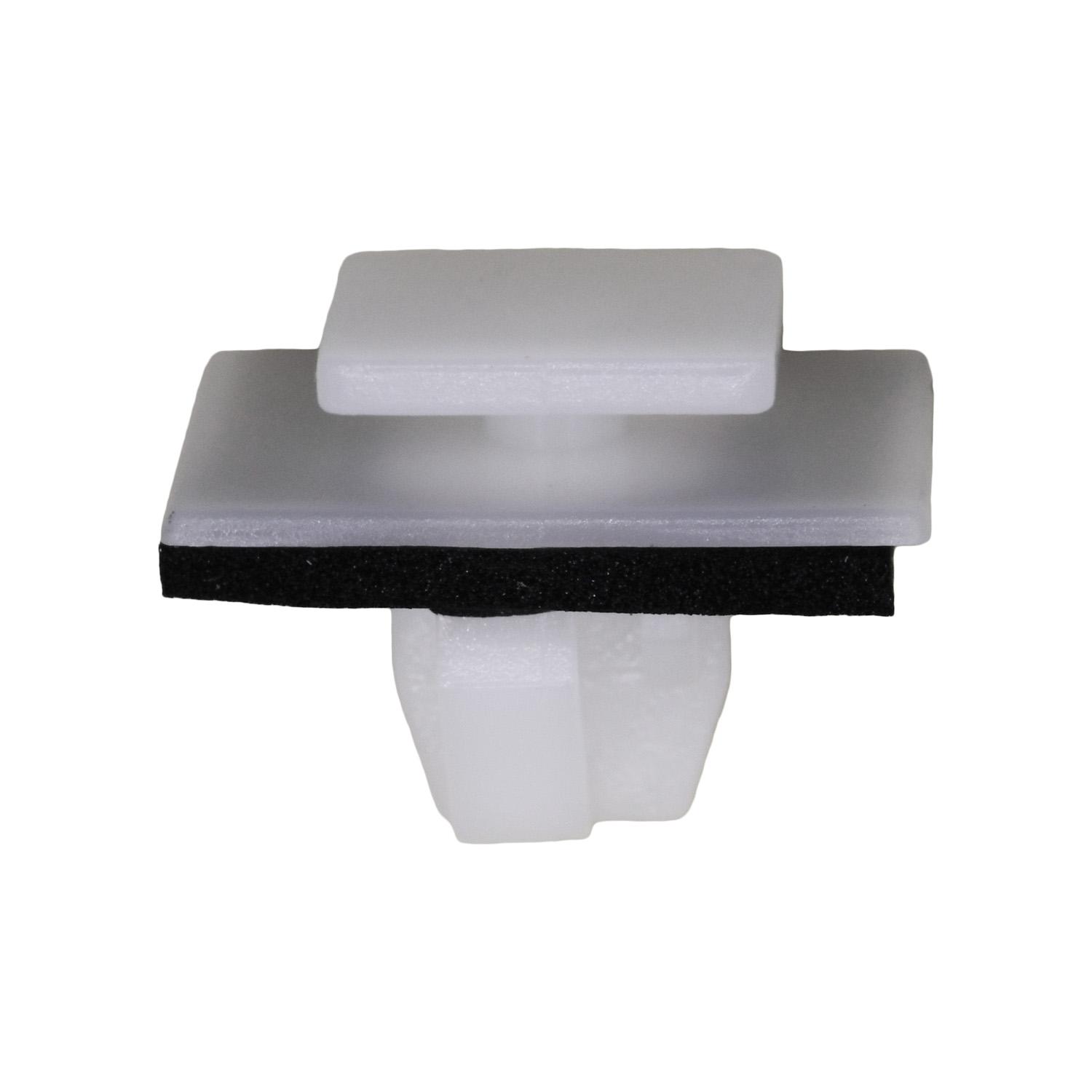3 pcs/pk- Molding Clip, Rivet Length 10mm, Material Nylon, Color White